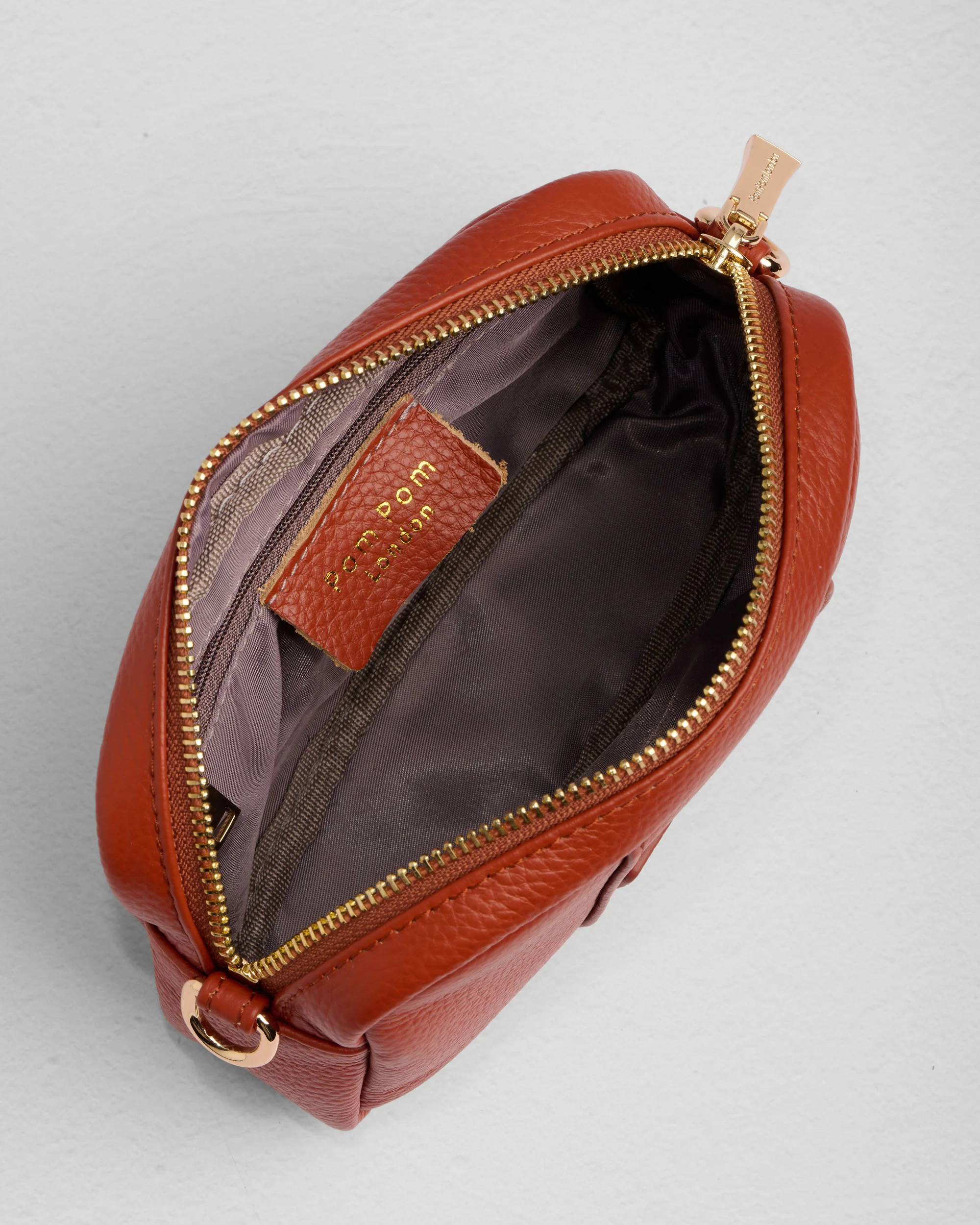 Pom Pom London City MINI Bag Burnt Orange - Image 6