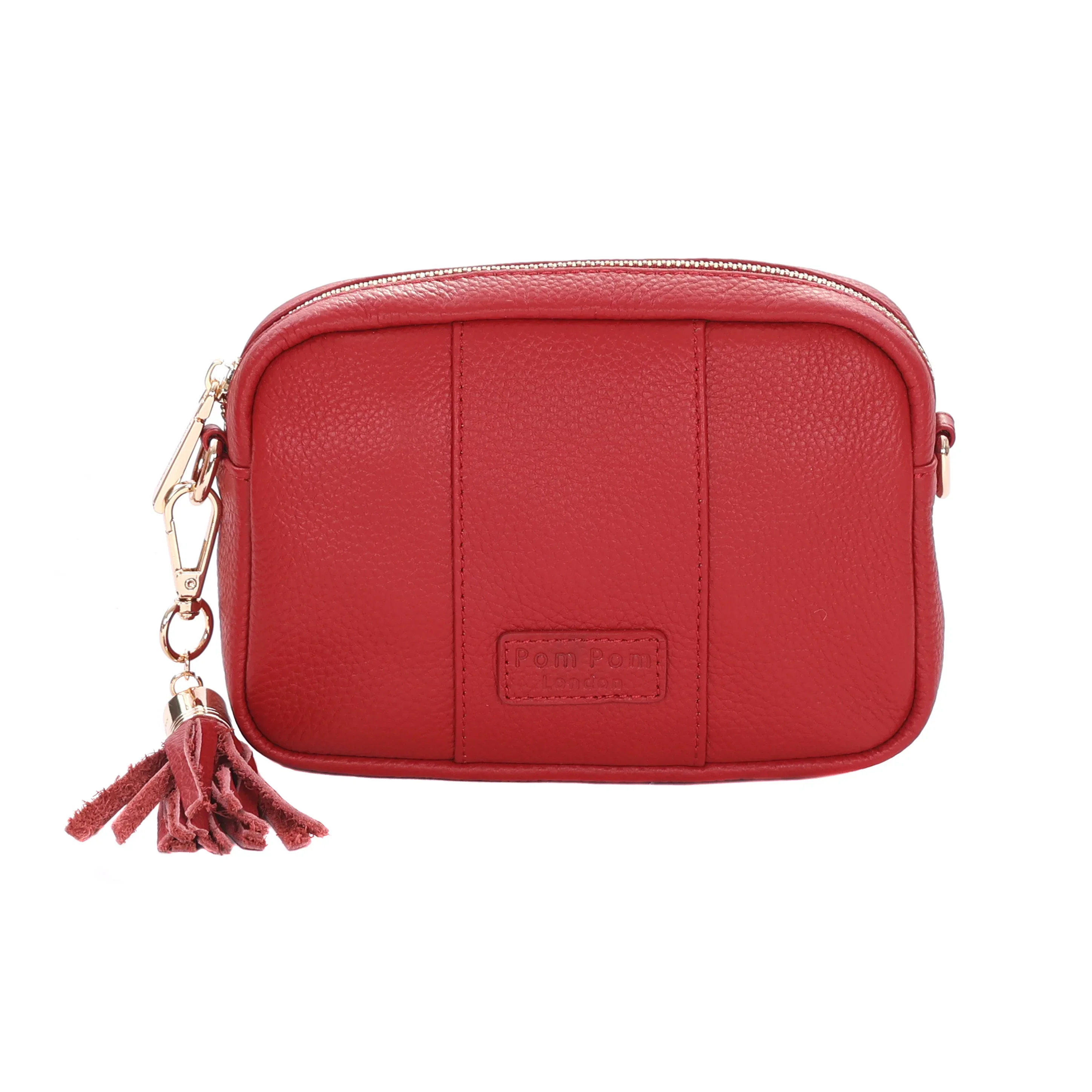 Pom Pom London City MINI Bag Crimson Red