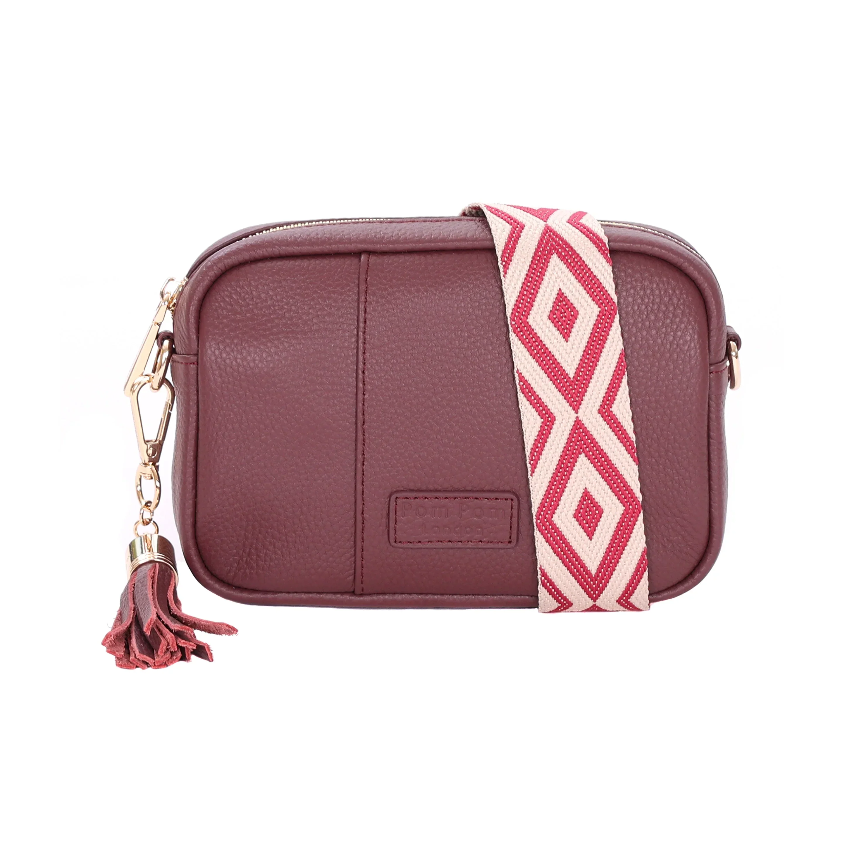 Pom Pom London City MINI Bag Deep Burgundy - Image 2