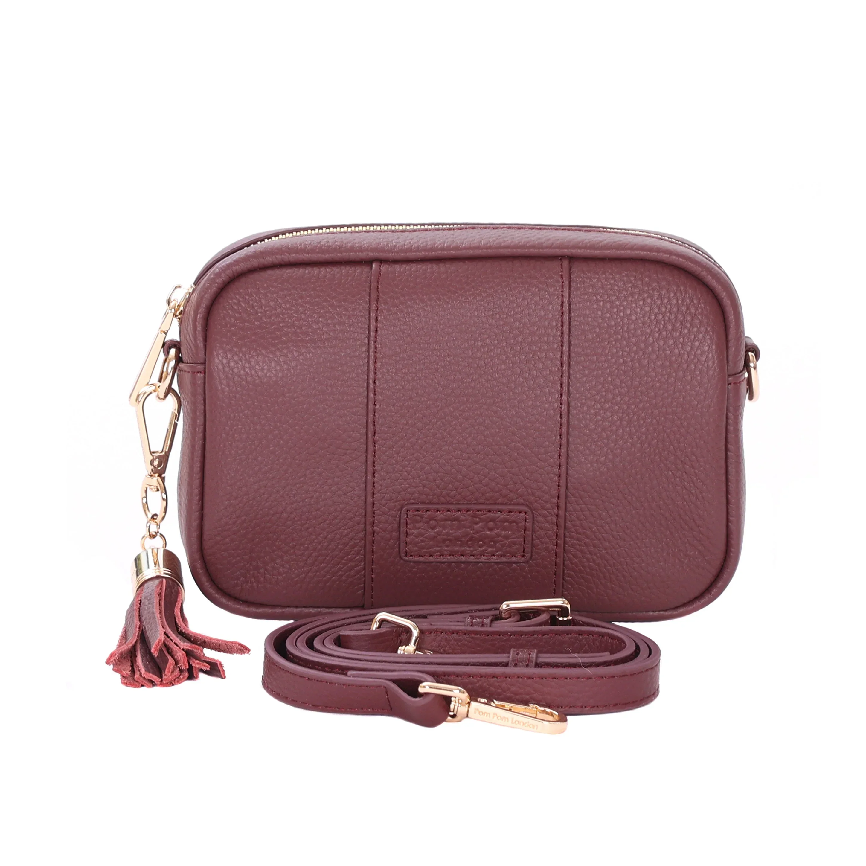 Pom Pom London City MINI Bag Deep Burgundy - Image 3