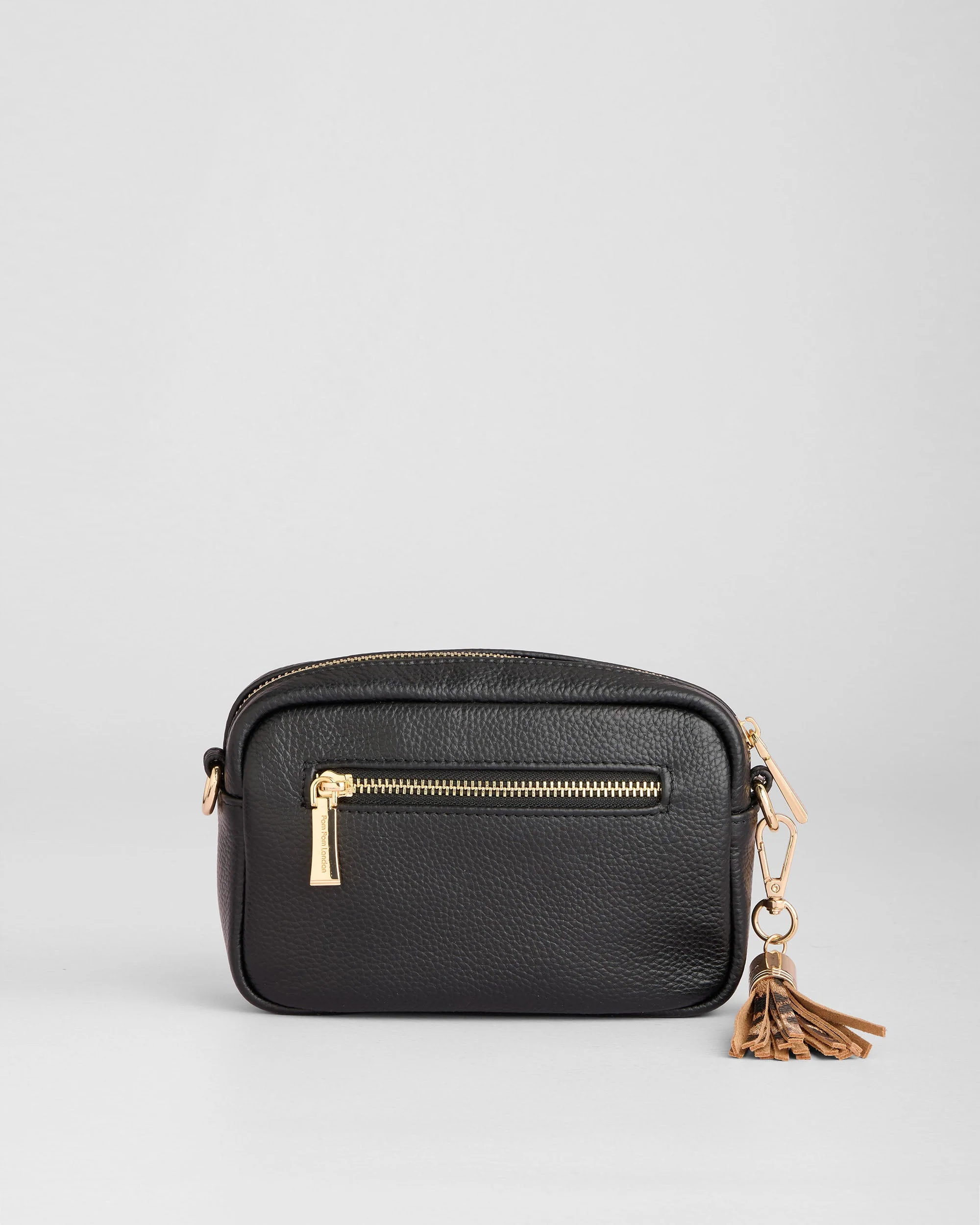 Pom Pom London City MINI Bag Leopard Print Black - Image 4