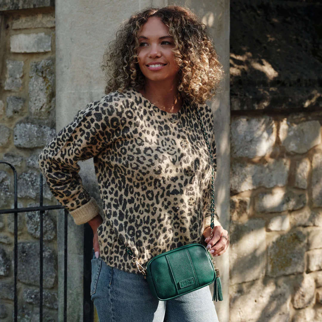 Pom Pom London City MINI Bag Madeira Green - Image 3