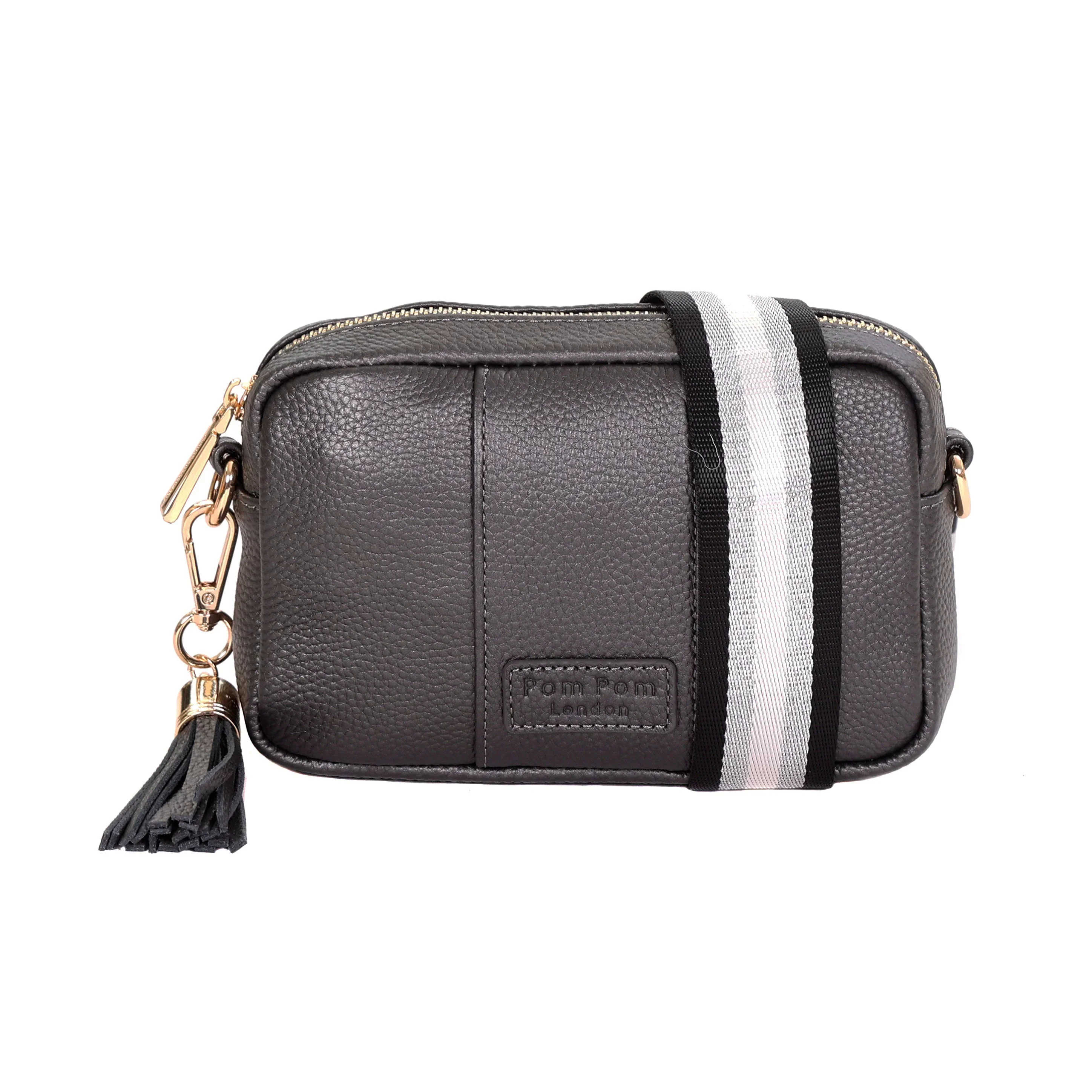 Pom Pom London City MINI Bag Metallic Pewter - Image 2
