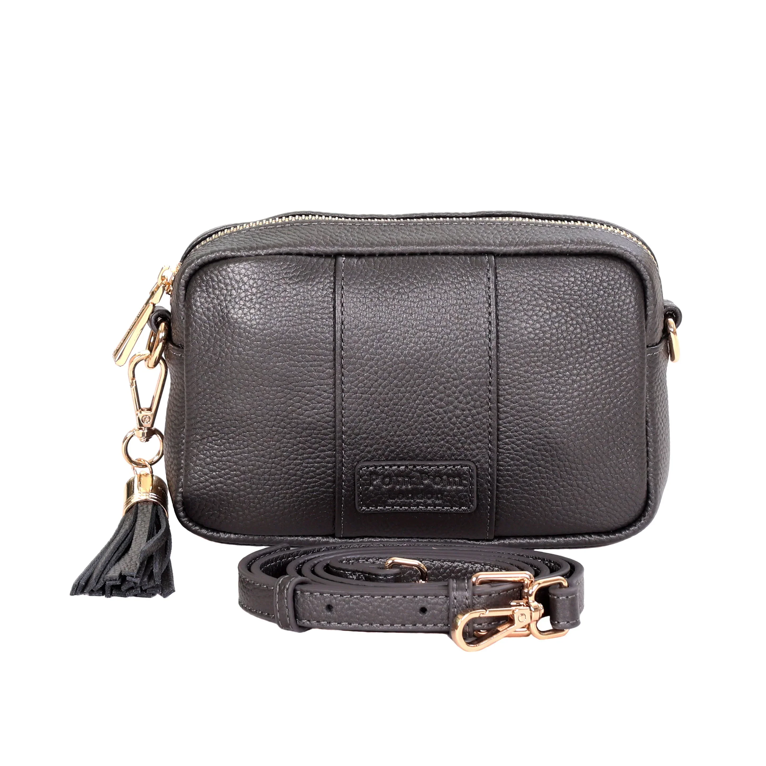 Pom Pom London City MINI Bag Metallic Pewter - Image 3