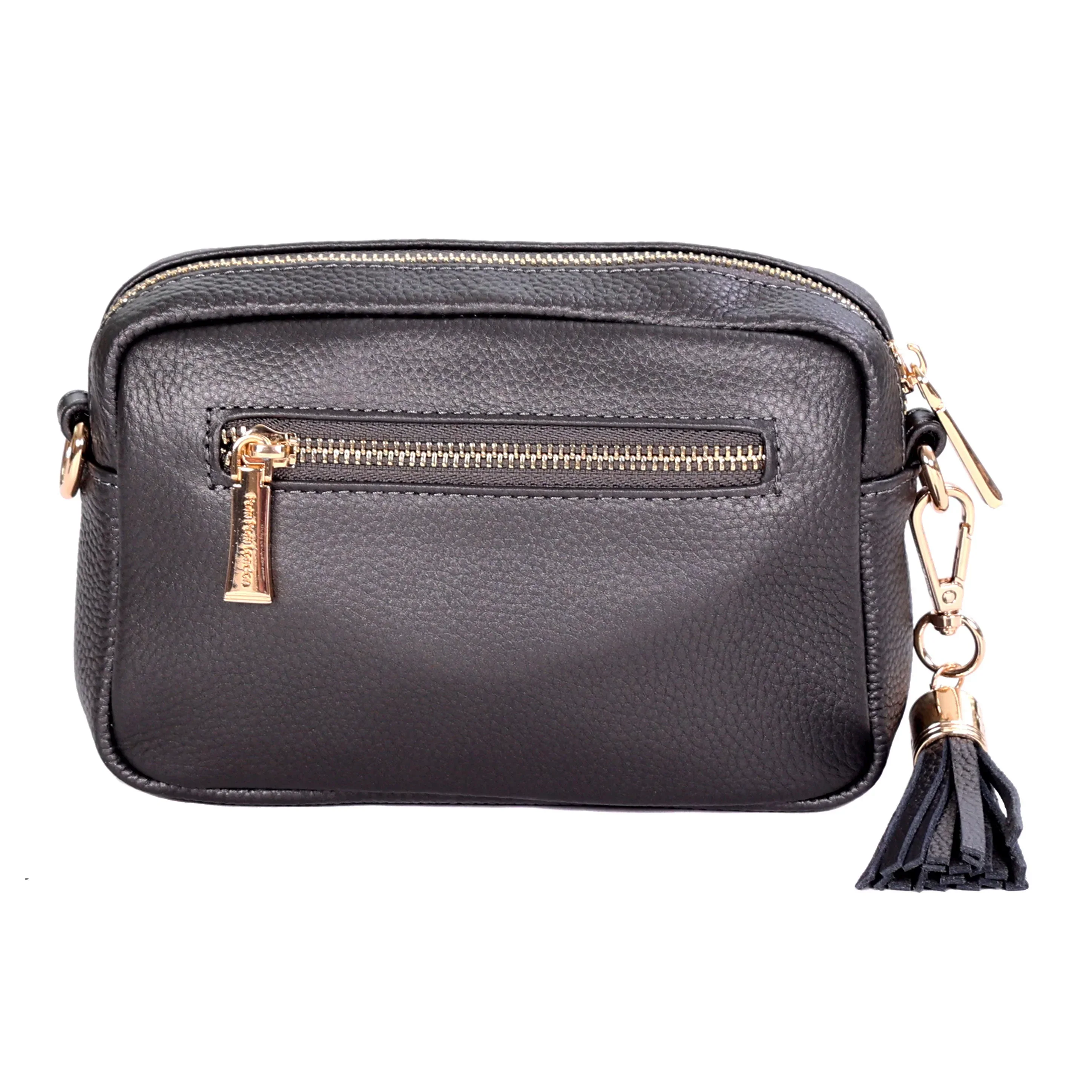 Pom Pom London City MINI Bag Metallic Pewter - Image 4