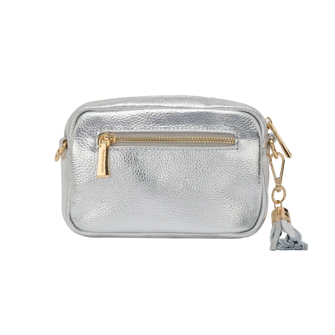 Pom Pom London City MINI Bag Metallic Silver - Image 5