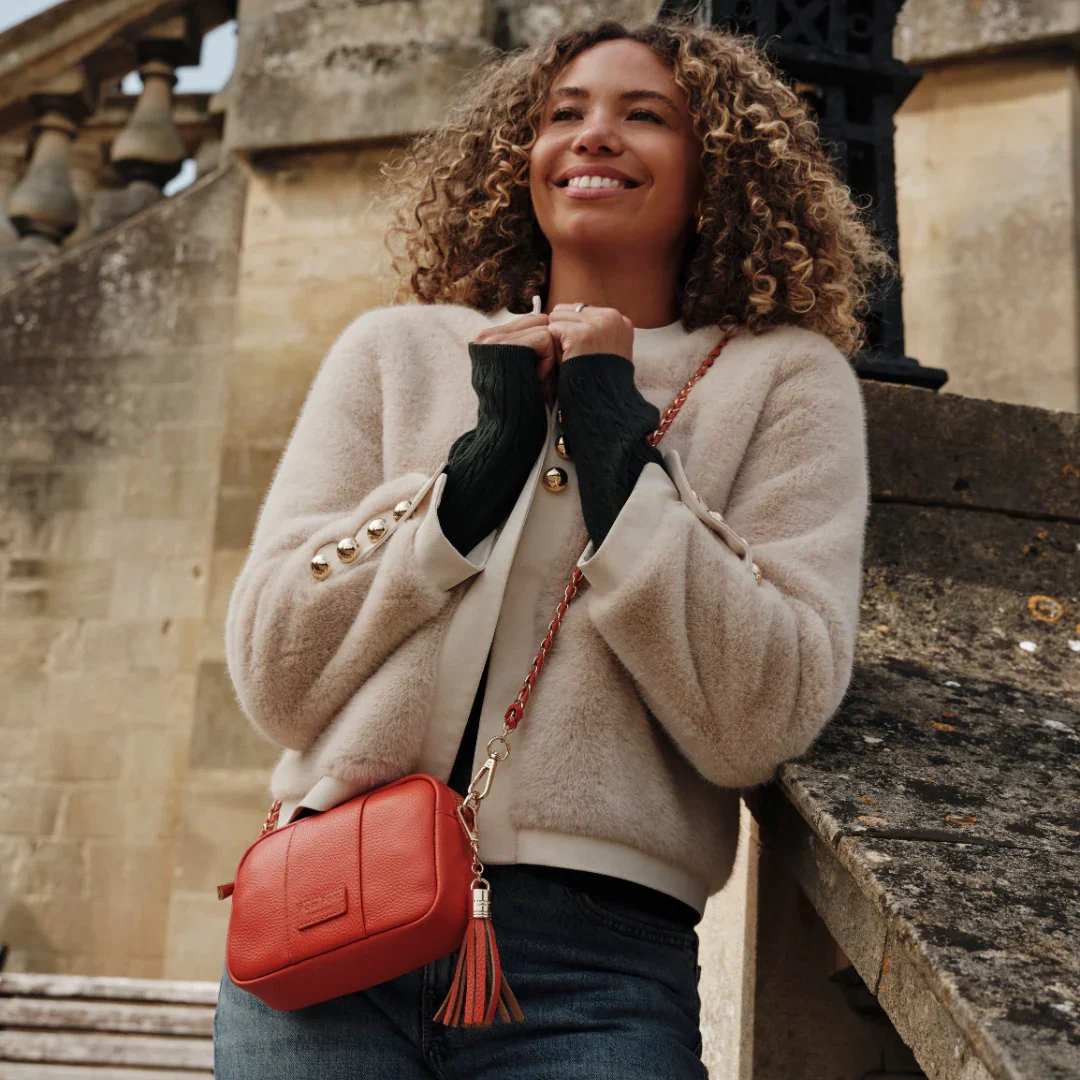 Pom Pom London City MINI Bag Orange Spice - Image 5