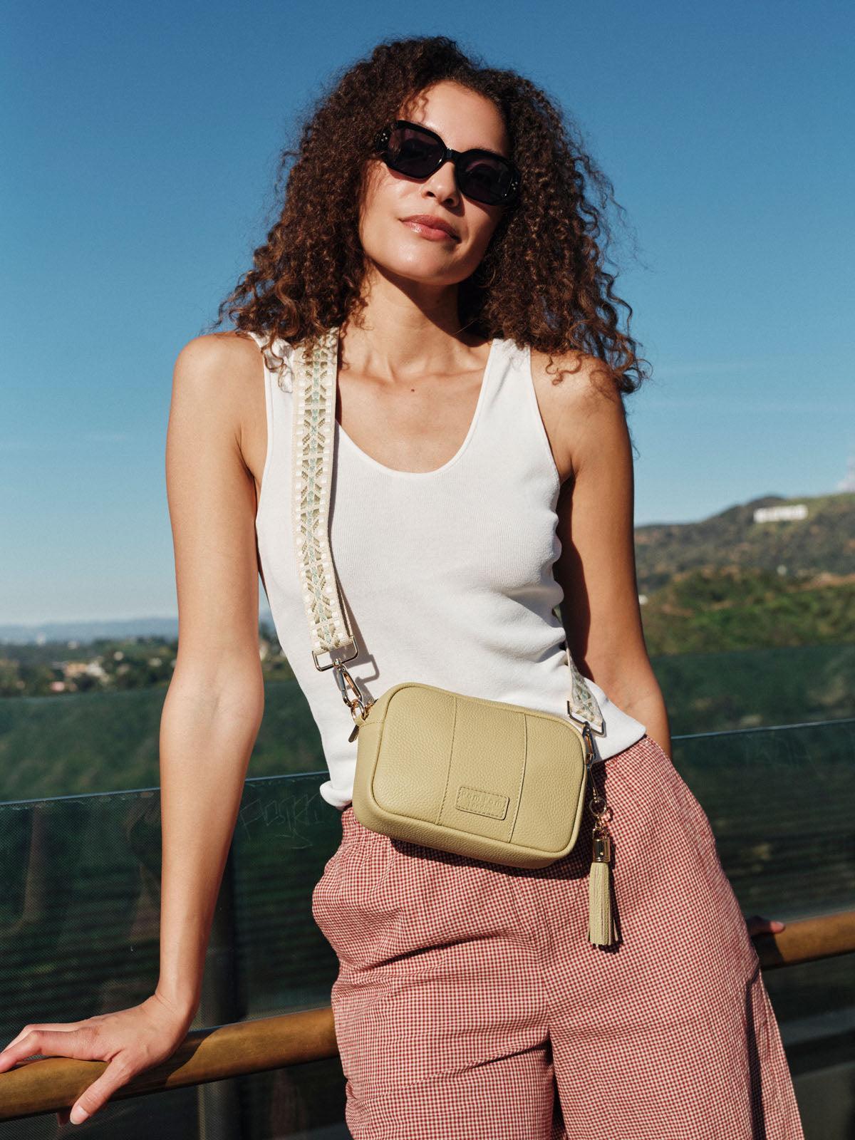 Pom Pom London City MINI Bag Pale Fern - Image 2
