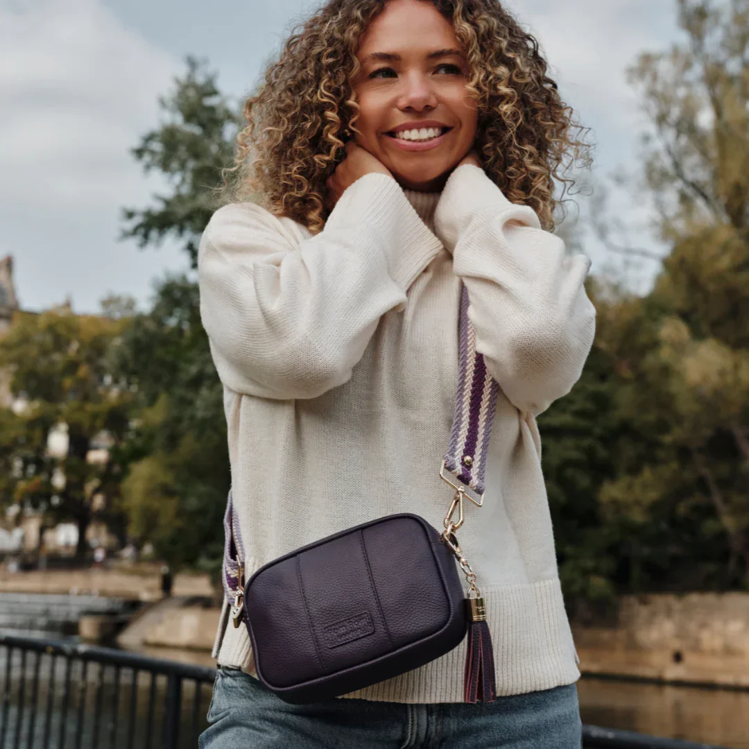 Pom Pom London City MINI Bag Purple Nightshade - Image 5