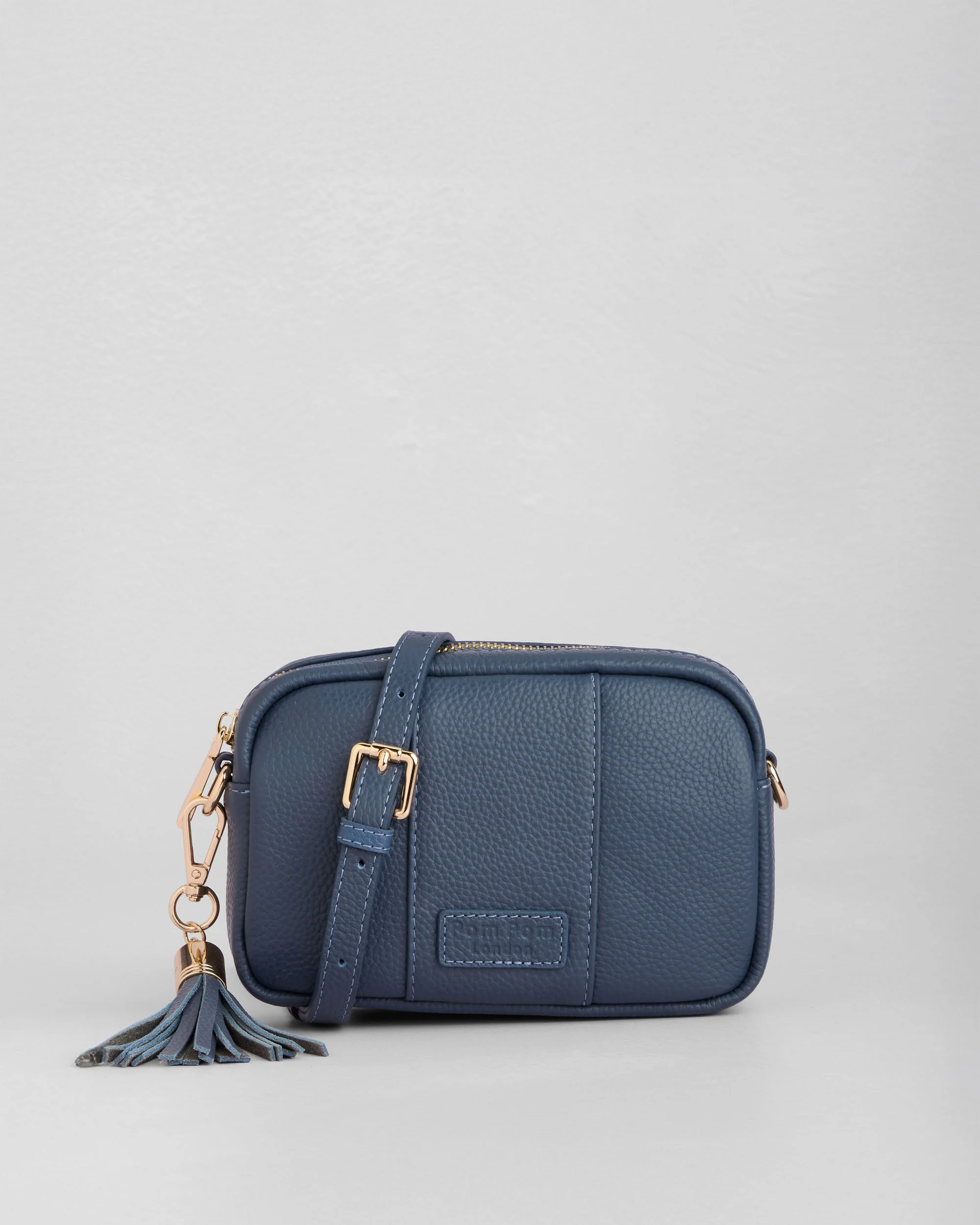 Pom Pom London City MINI Bag Slate Blue - Image 4