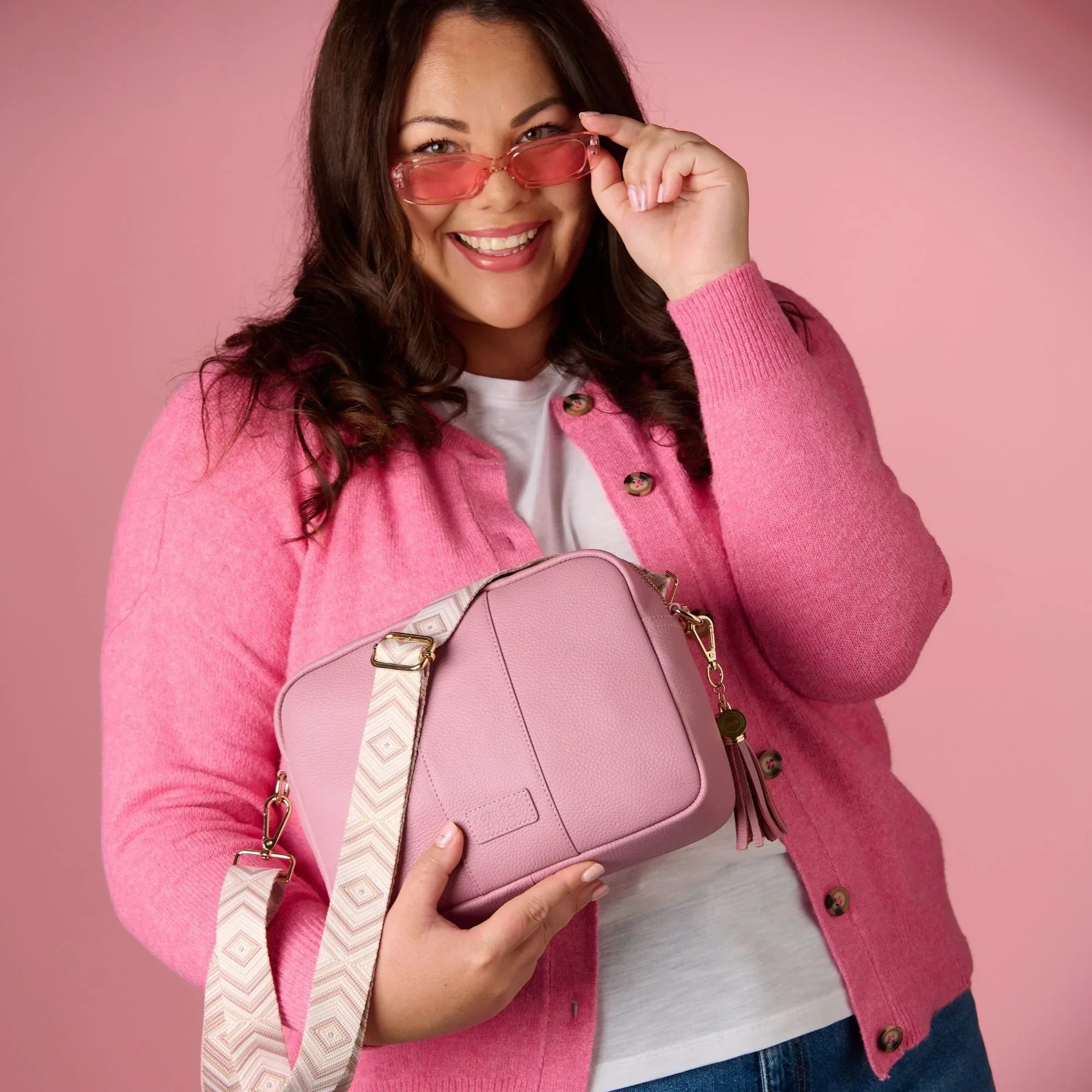 Pom Pom London City Plus Bag Pink - Image 2