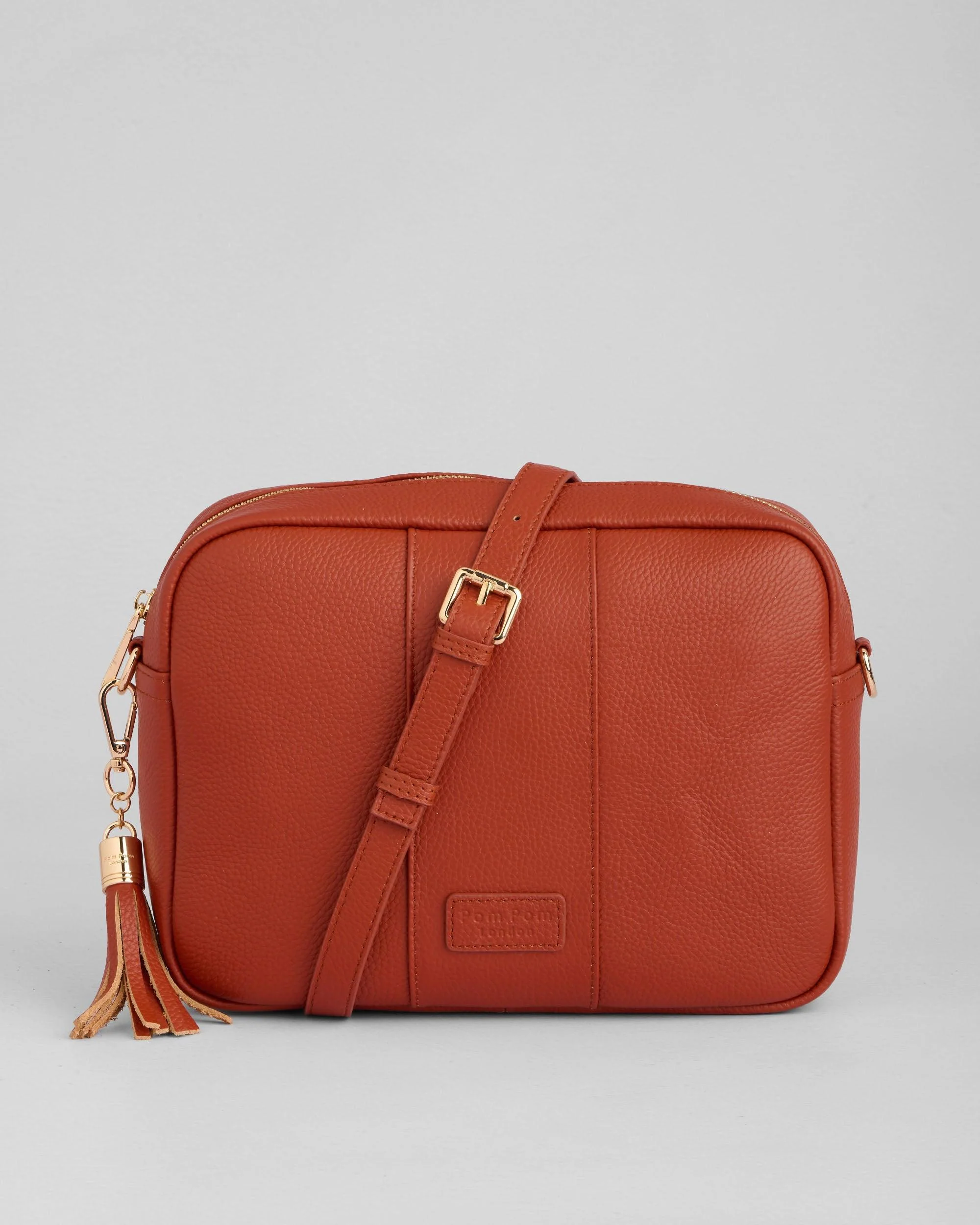 Pom Pom London City Plus Bag Burnt Orange - Image 4