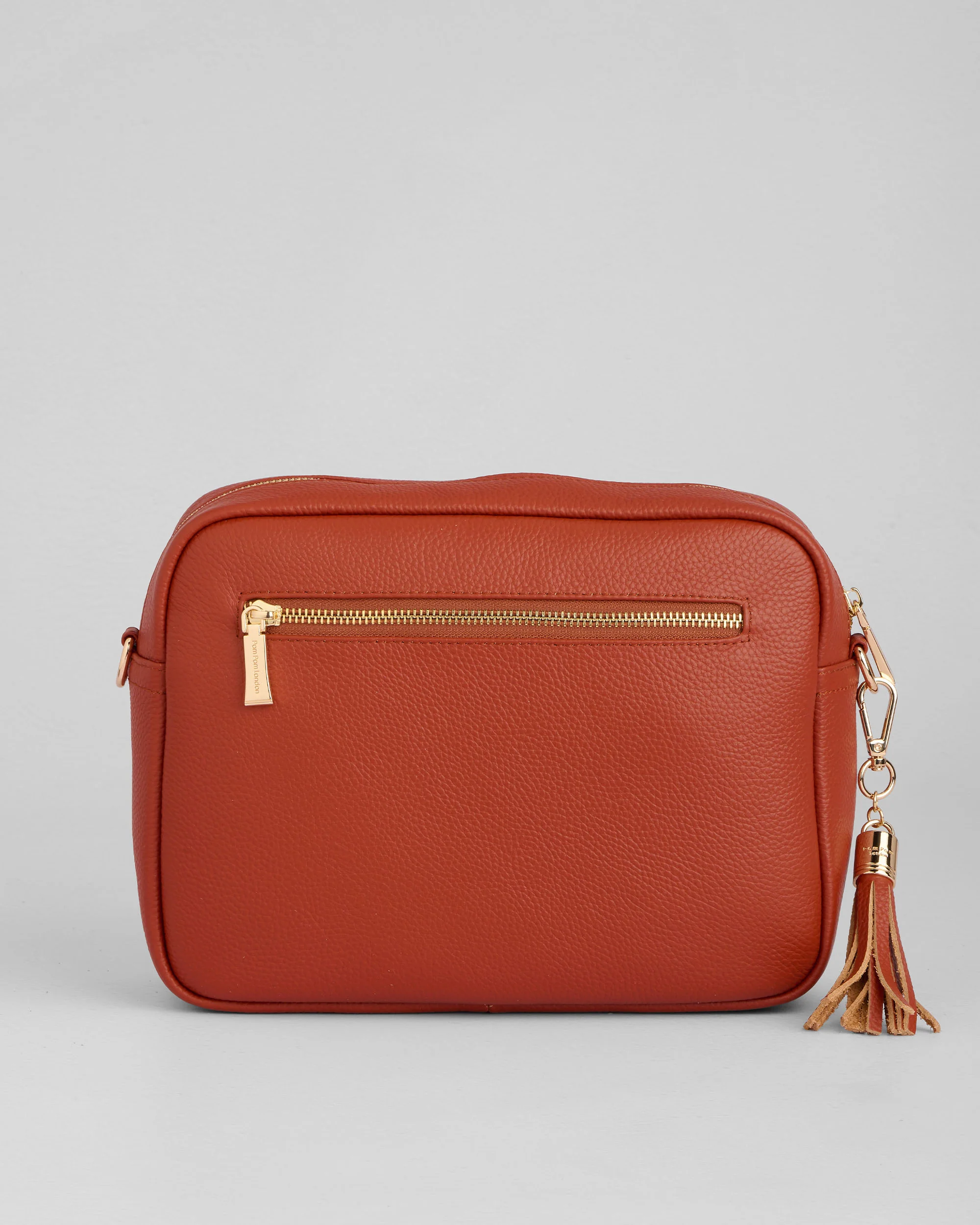 Pom Pom London City Plus Bag Burnt Orange - Image 5