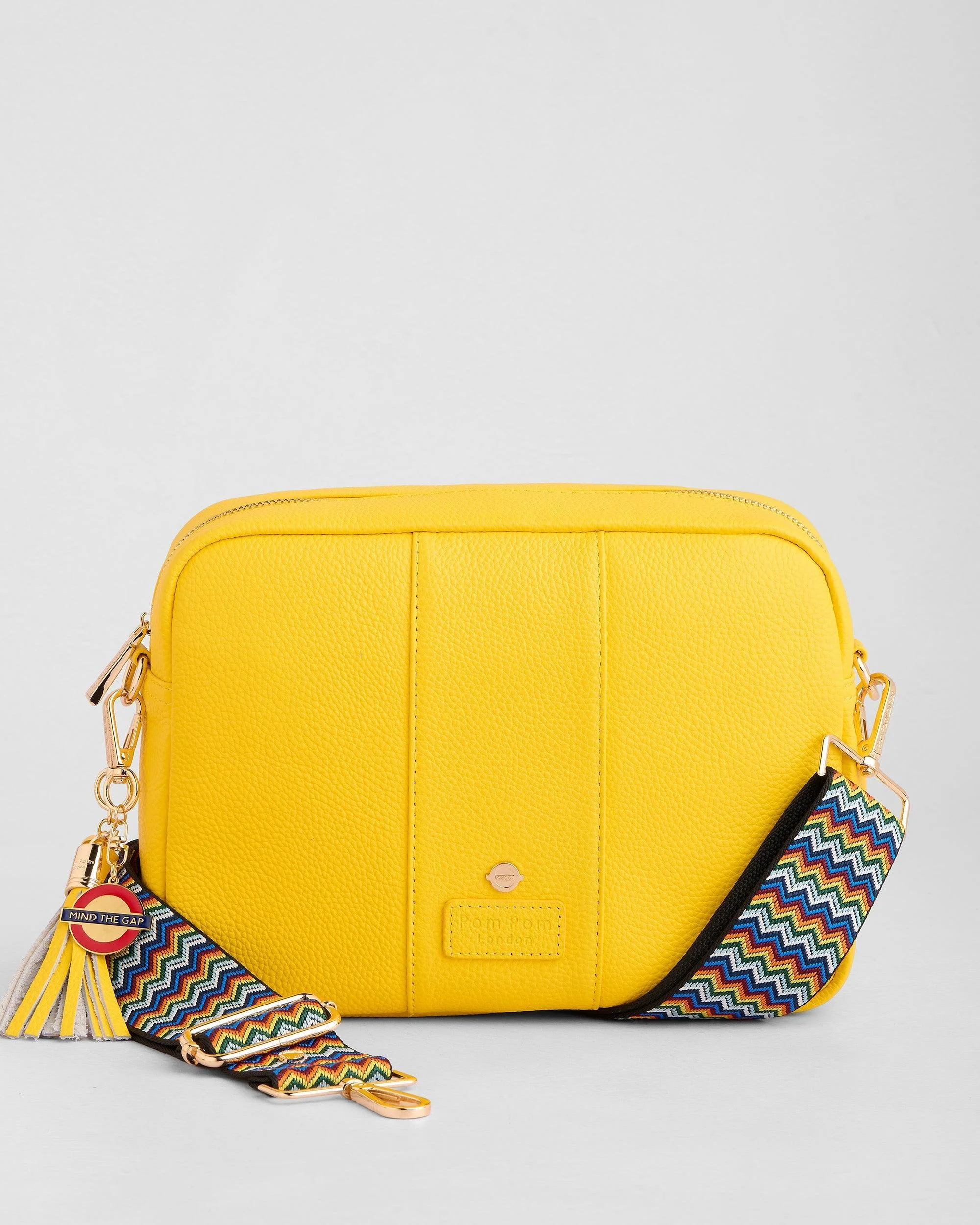 Pom Pom London City Plus Bag Circle Line Yellow - Image 4