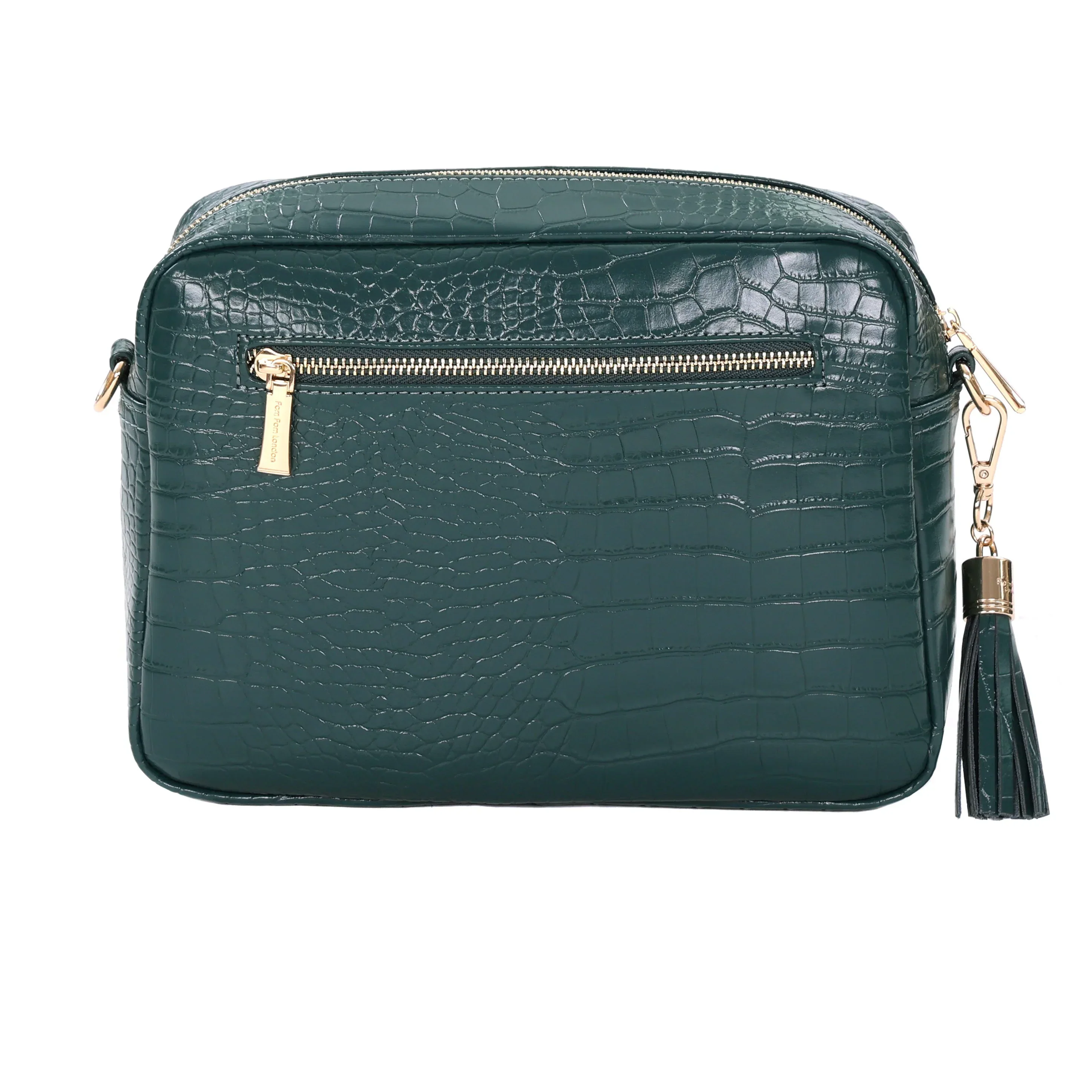 Pom Pom London City Plus Bag Croc Marine Blue - Image 5