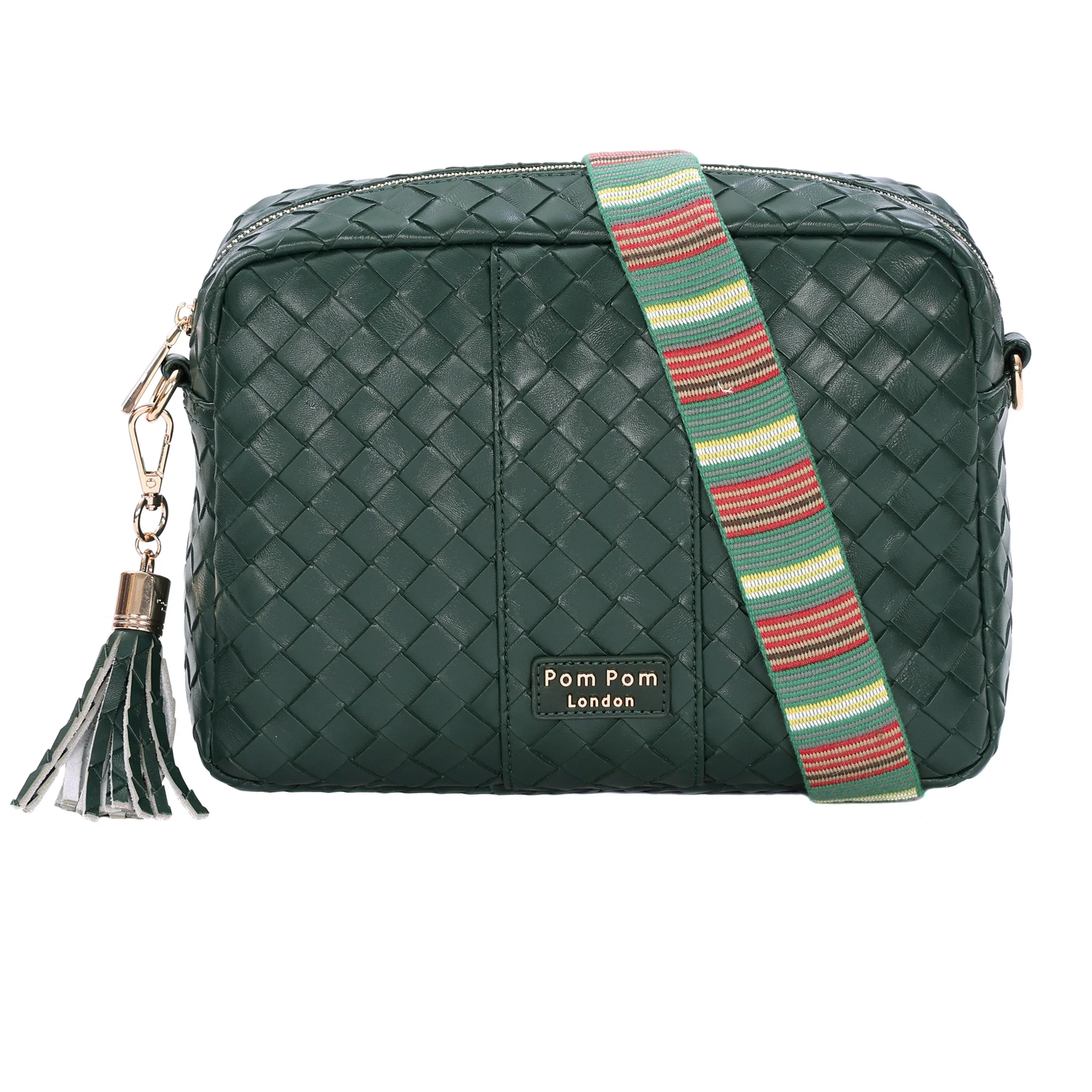 Pom Pom London City Plus Bag Lattice Green - Image 3