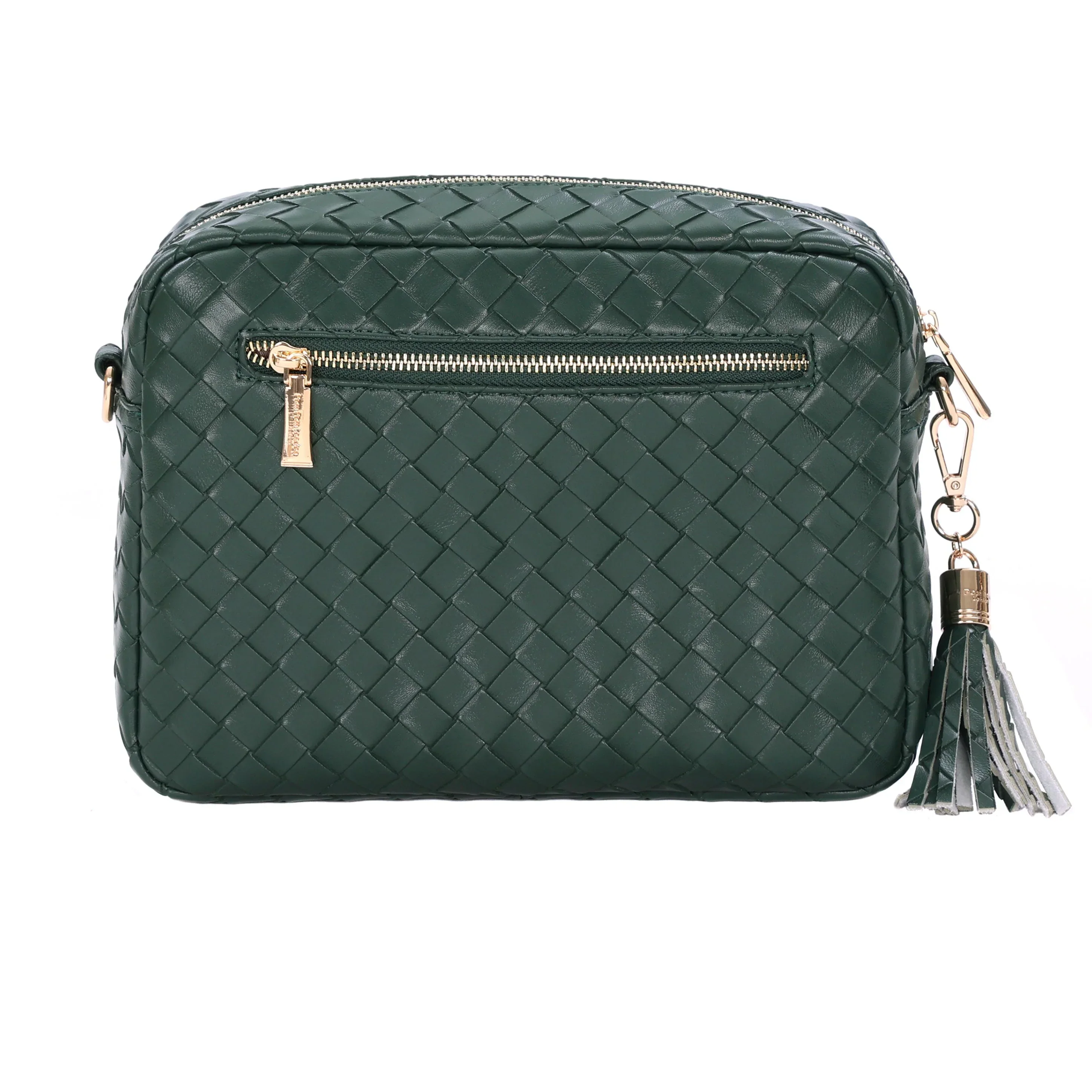 Pom Pom London City Plus Bag Lattice Green - Image 5