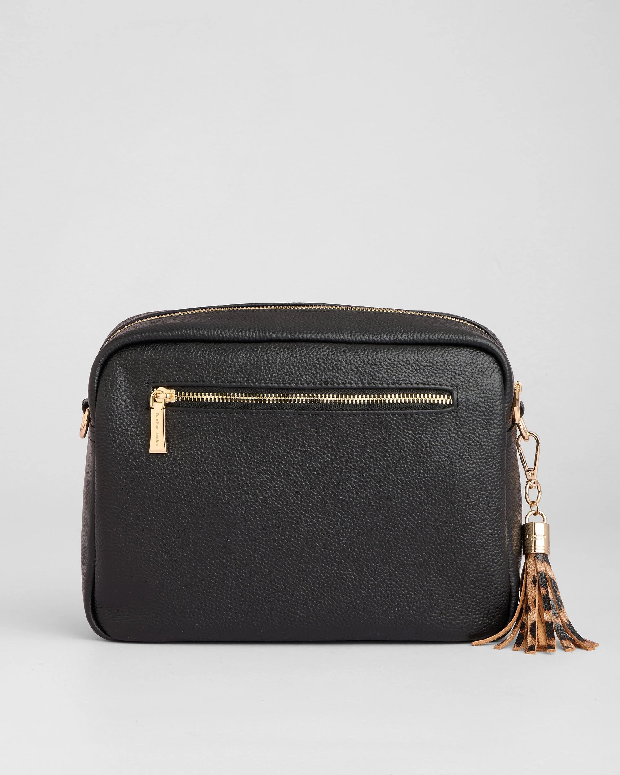 Pom Pom London City Plus Bag Leopard Print Black - Image 5