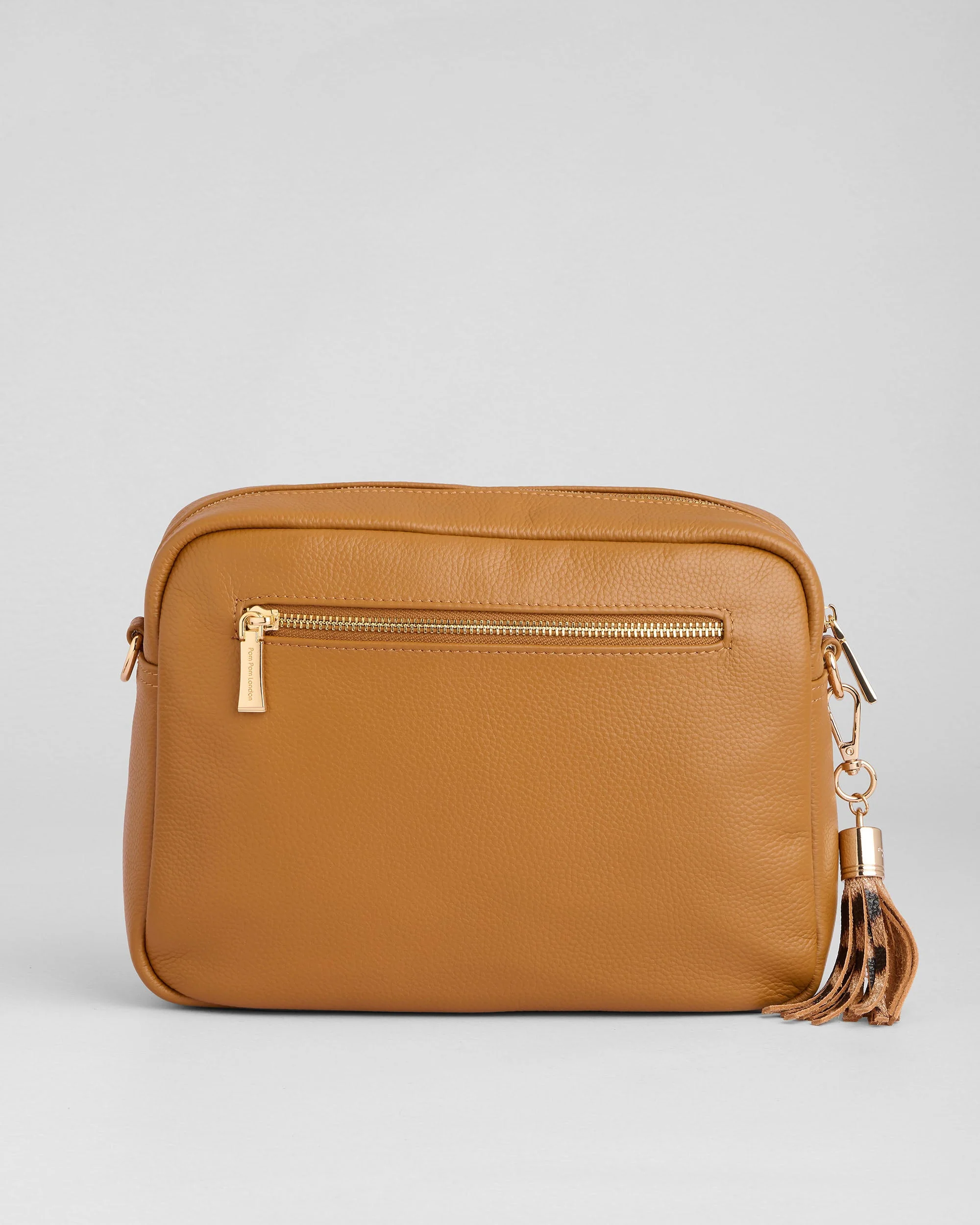 Pom Pom London City Plus Bag Leopard Print Maple - Image 6