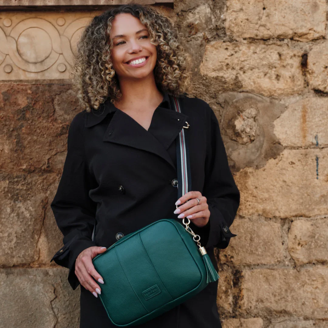 Pom Pom London City Plus Bag Madeira Green - Image 2