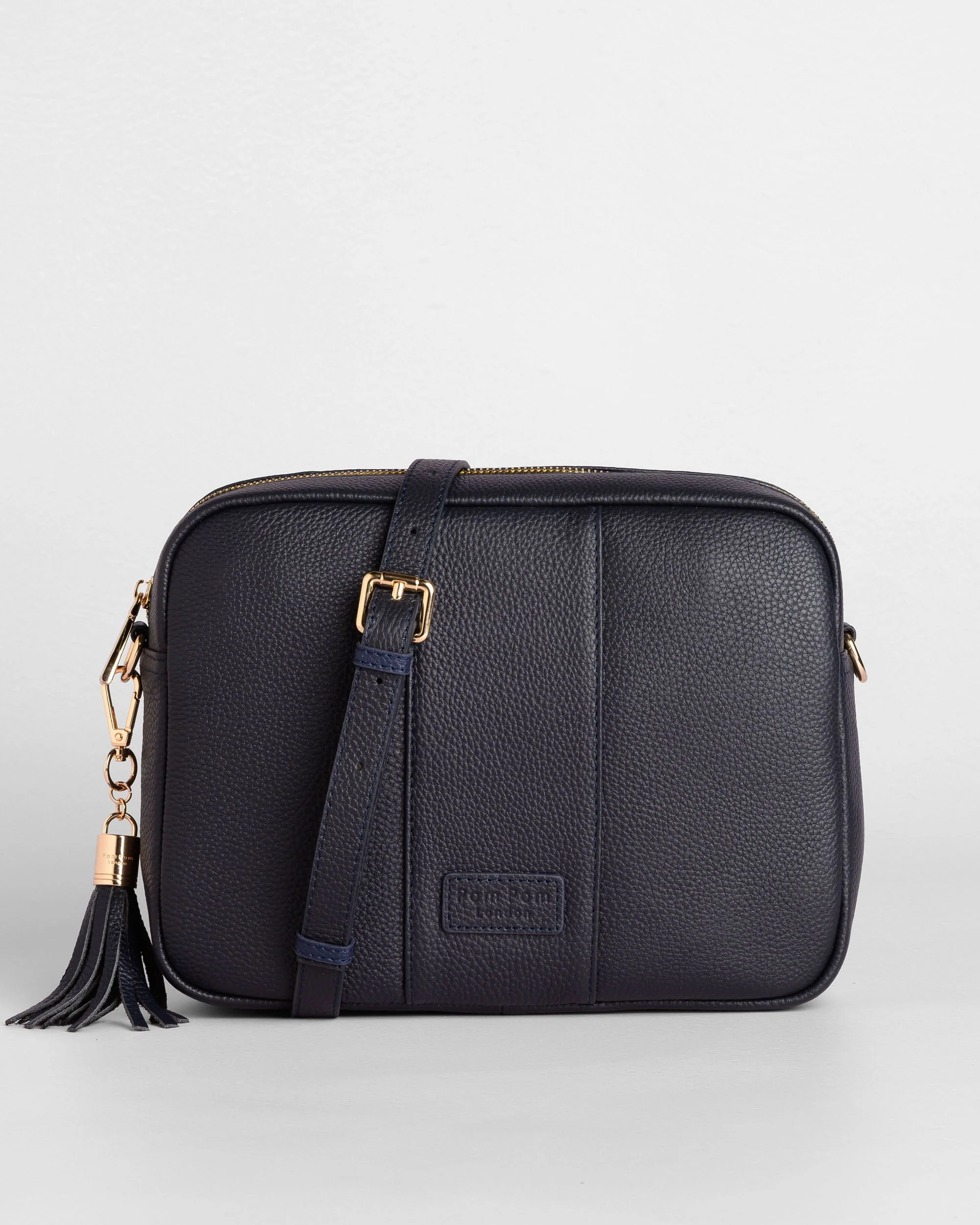 Pom Pom London City Plus Bag Navy - Image 3