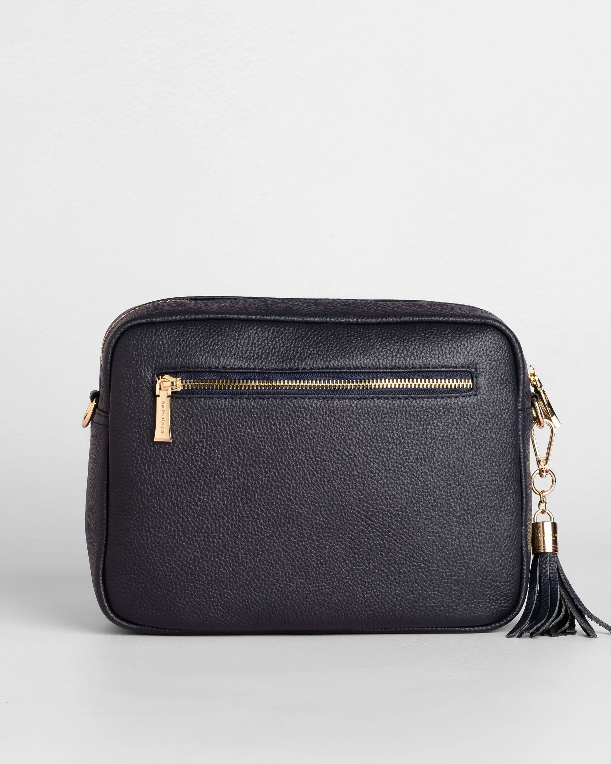 Pom Pom London City Plus Bag Navy - Image 4