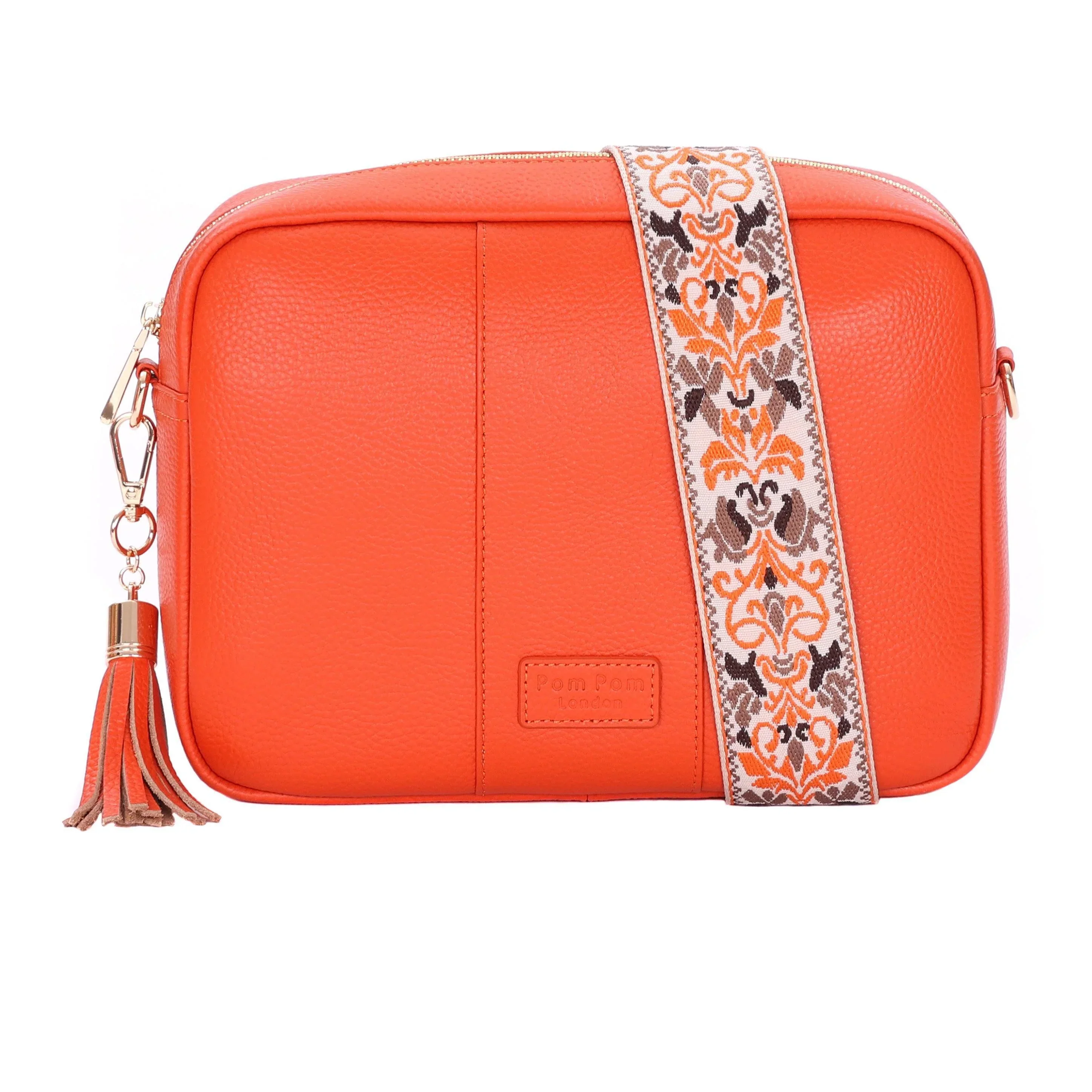 Pom Pom London City Plus Bag Orange Spice - Image 3