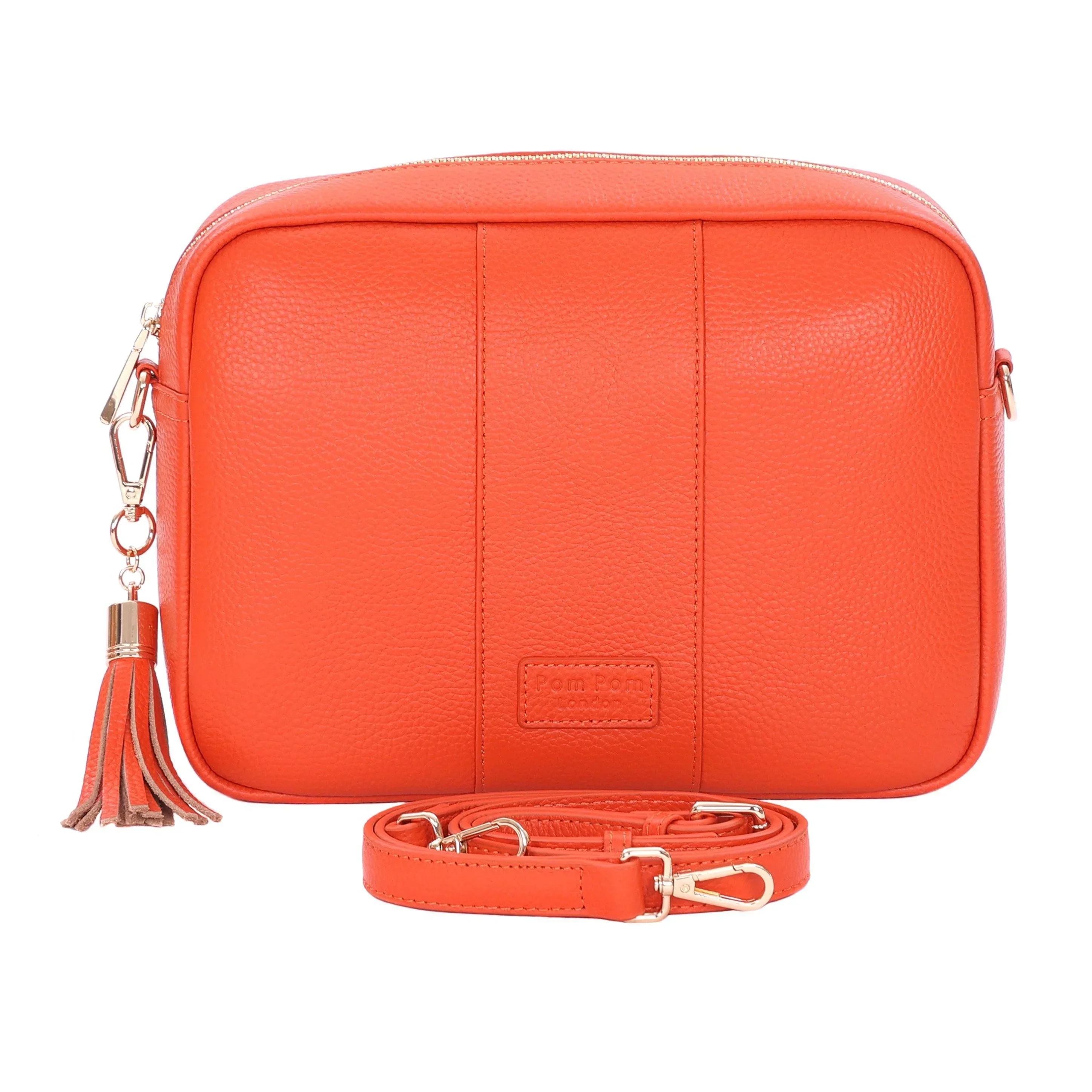 Pom Pom London City Plus Bag Orange Spice - Image 4