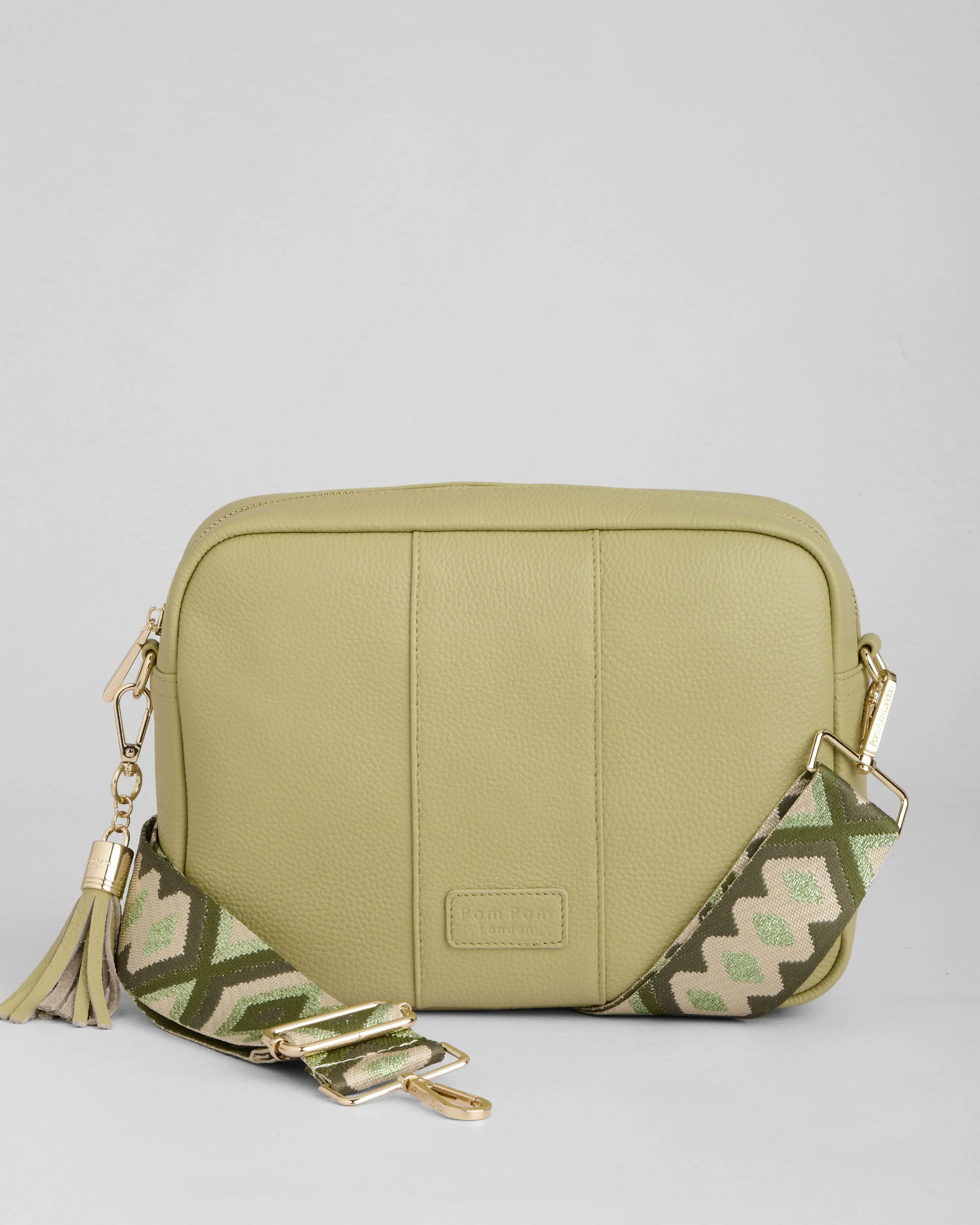 Pom Pom London City Plus Bag Pale Fern - Image 3