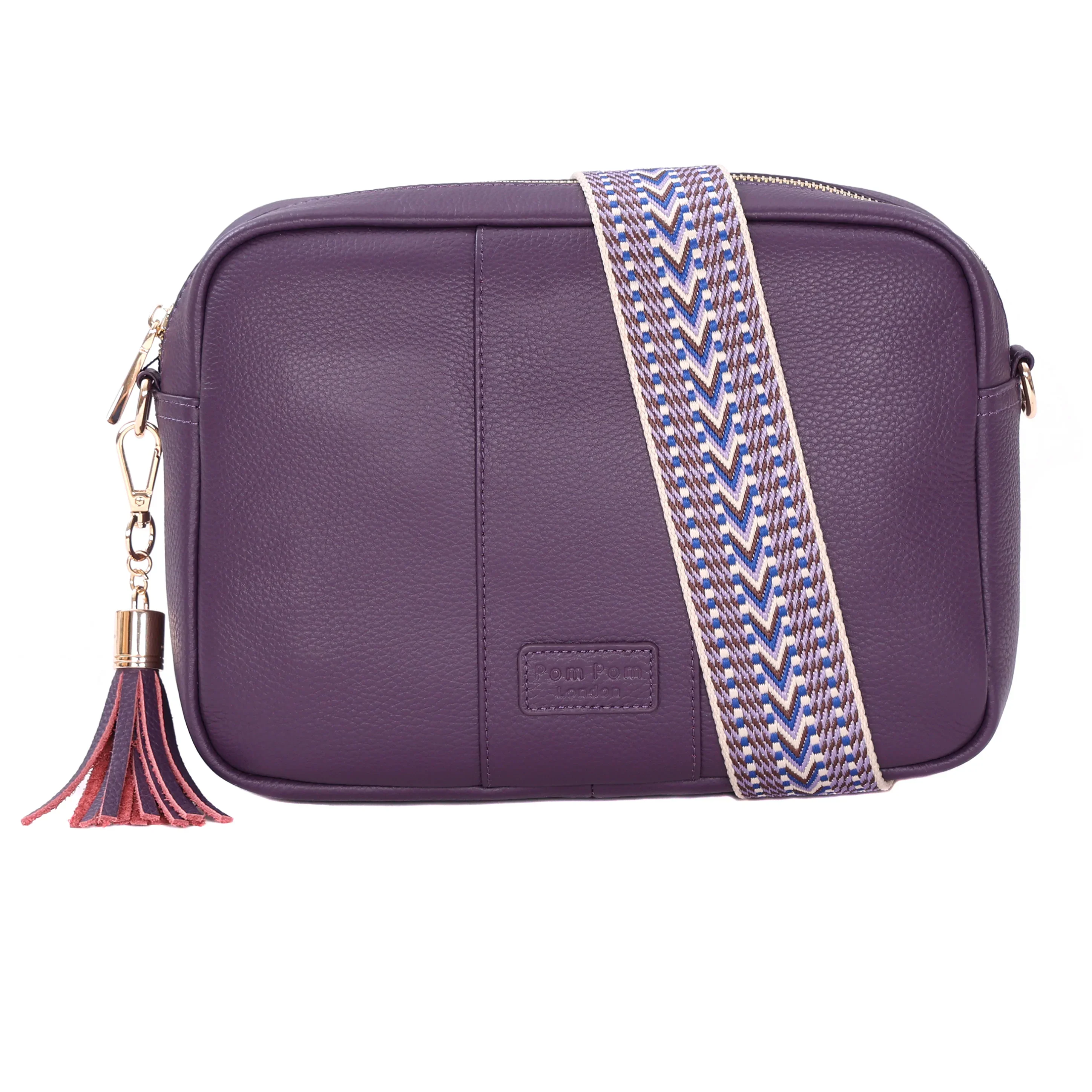 Pom Pom London City Plus Bag Purple Nightshade - Image 2