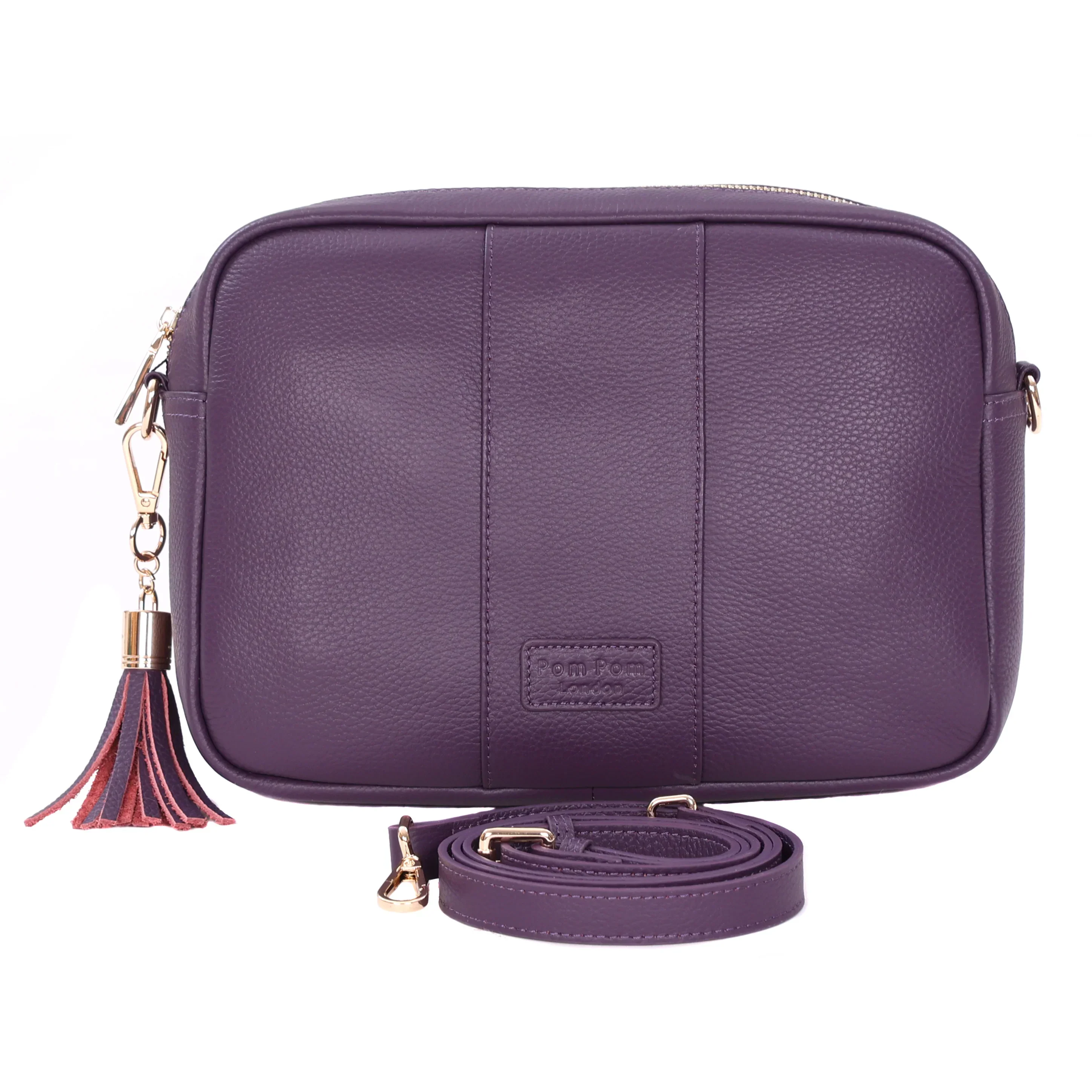 Pom Pom London City Plus Bag Purple Nightshade - Image 3