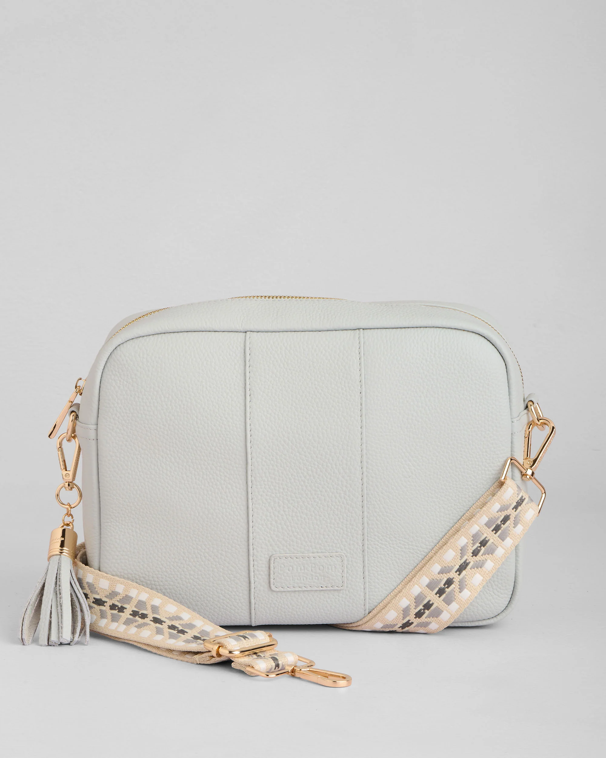 Pom Pom London City Plus Bag Salt Grey - Image 3