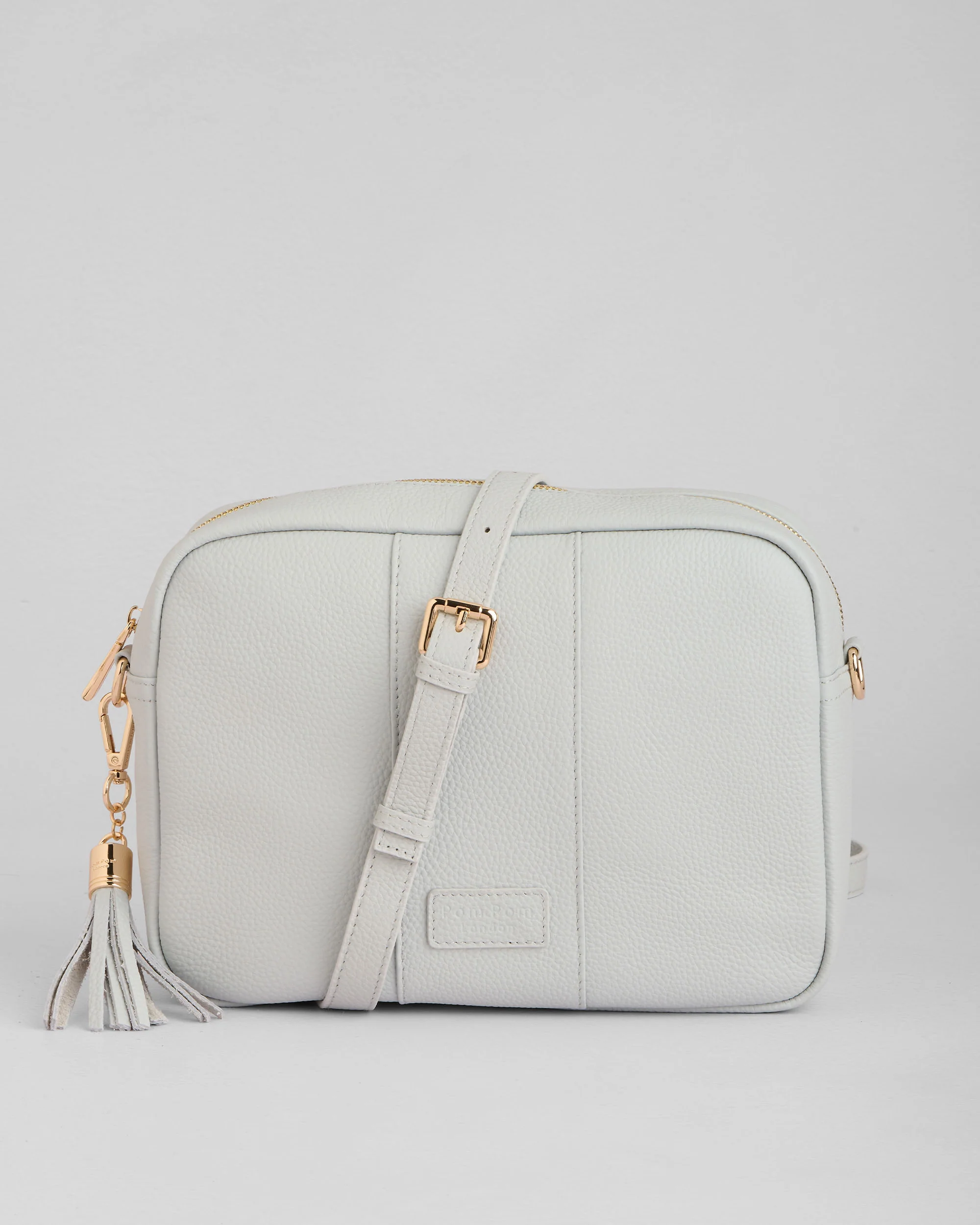 Pom Pom London City Plus Bag Salt Grey - Image 4