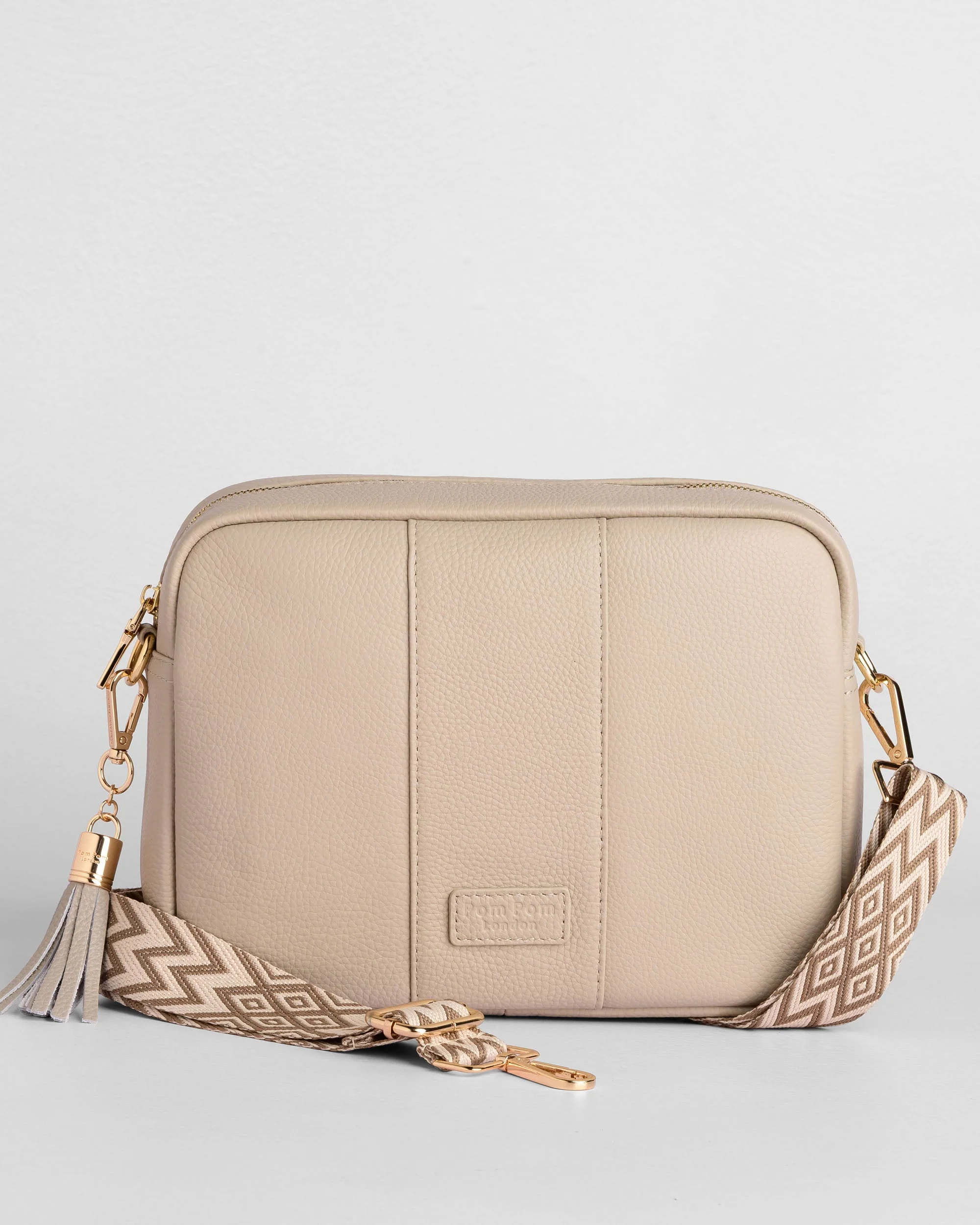 Pom Pom London City Plus Bag Stone - Image 3