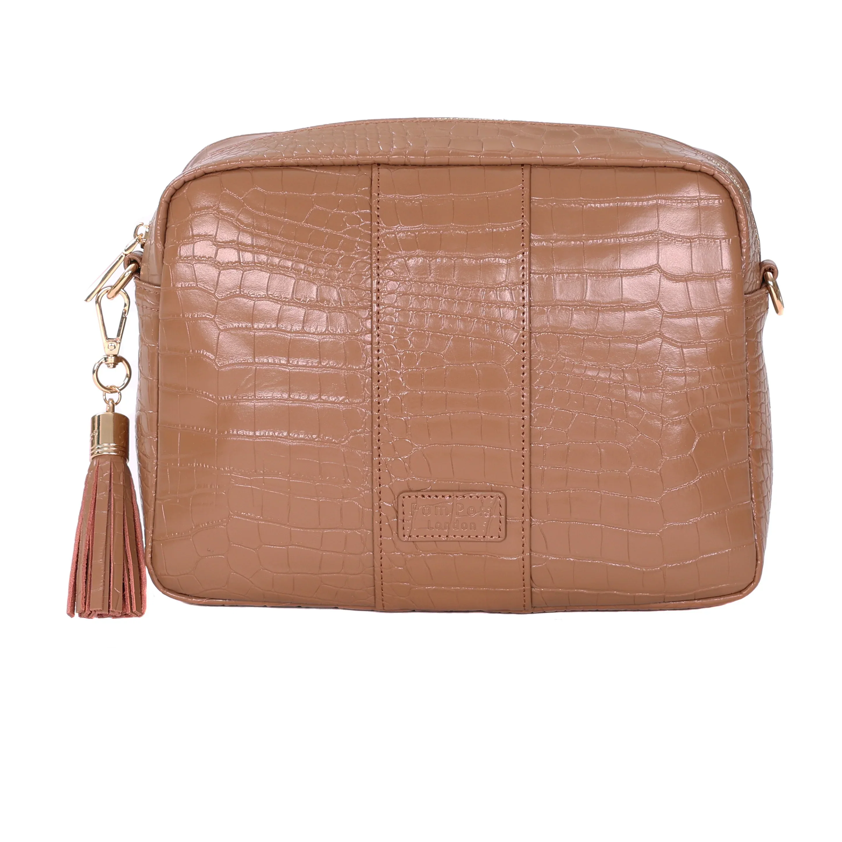 Pom Pom London City Plus Croc Caramel