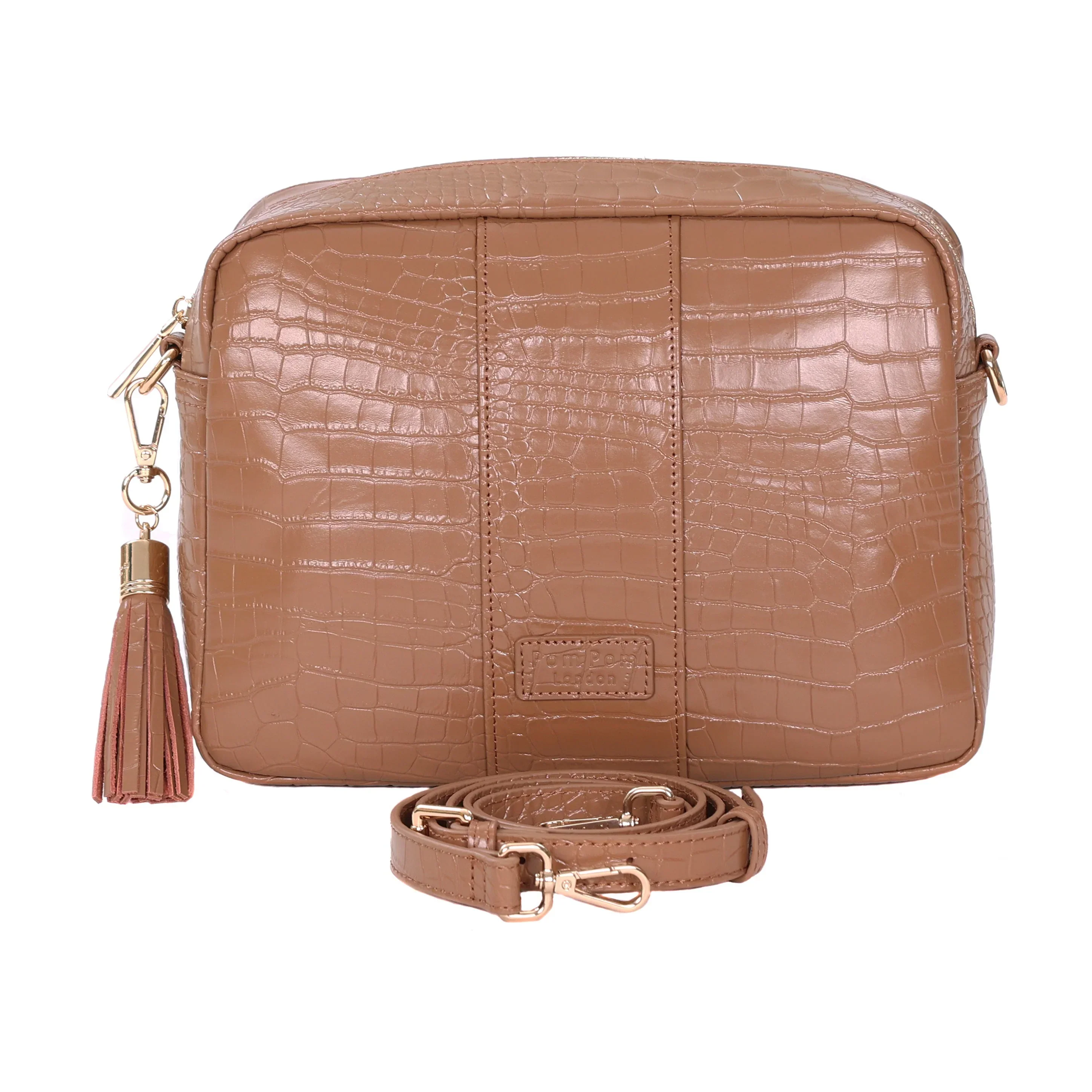 Pom Pom London City Plus Croc Caramel - Image 3