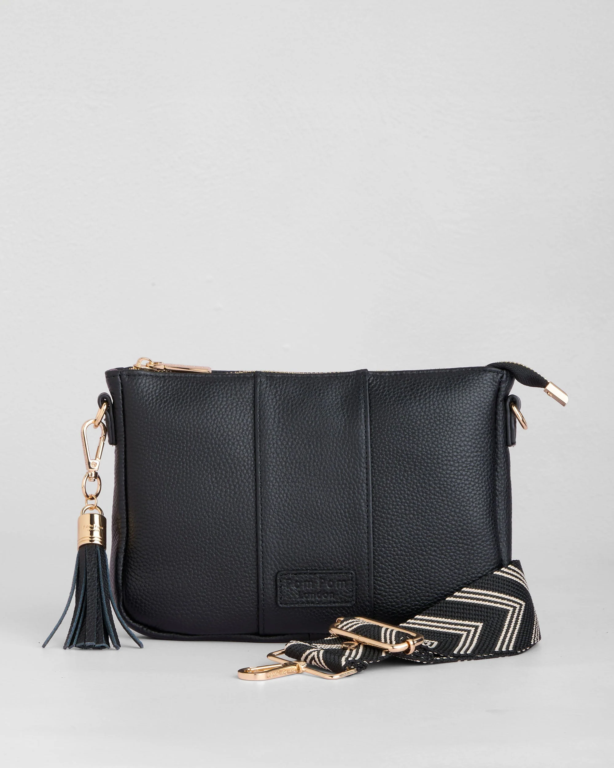 Pom Pom London City Slim Bag Black - Image 3
