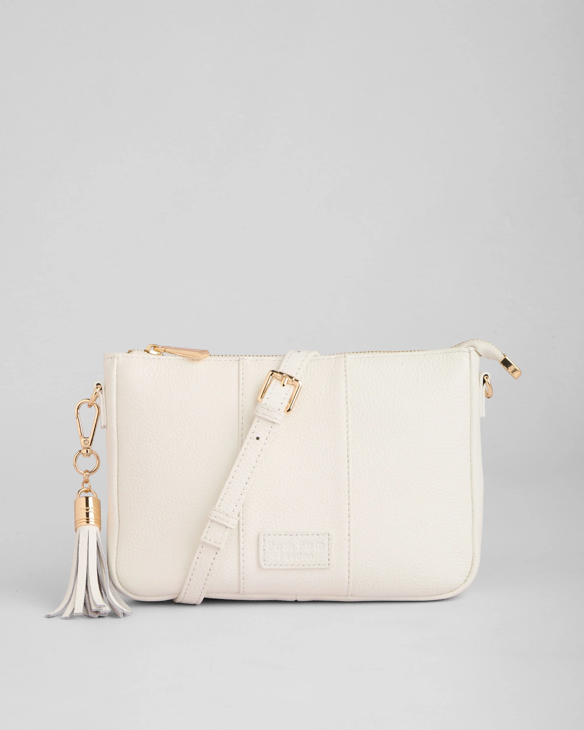 Pom Pom London City Slim Bag Bright White - Image 4
