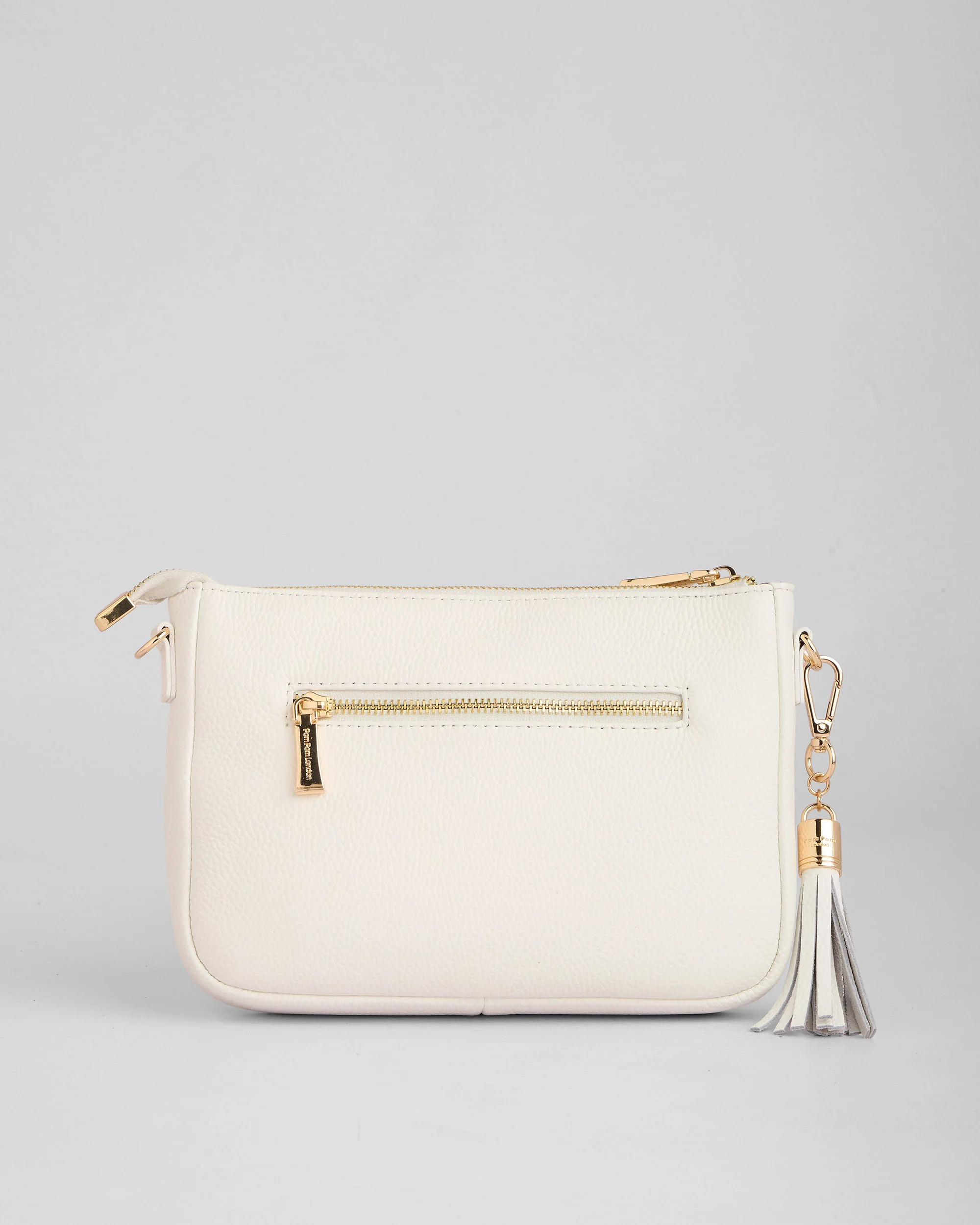 Pom Pom London City Slim Bag Bright White - Image 5