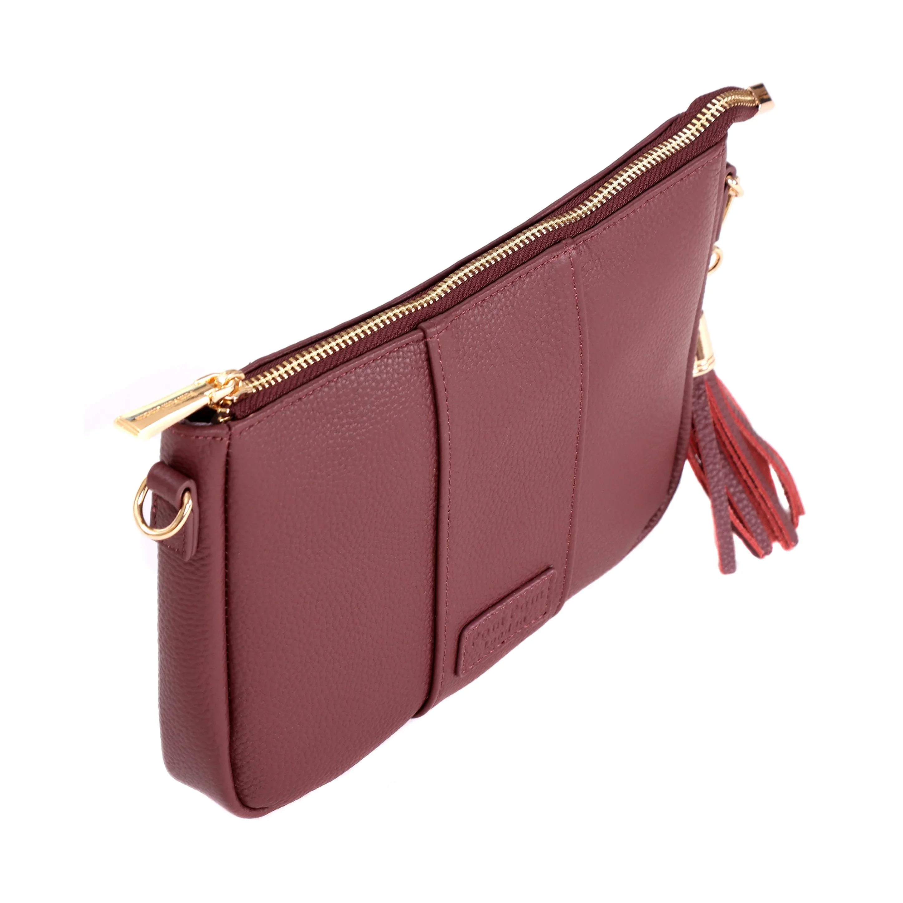 Pom Pom London City Slim Bag Deep Burgundy - Image 3