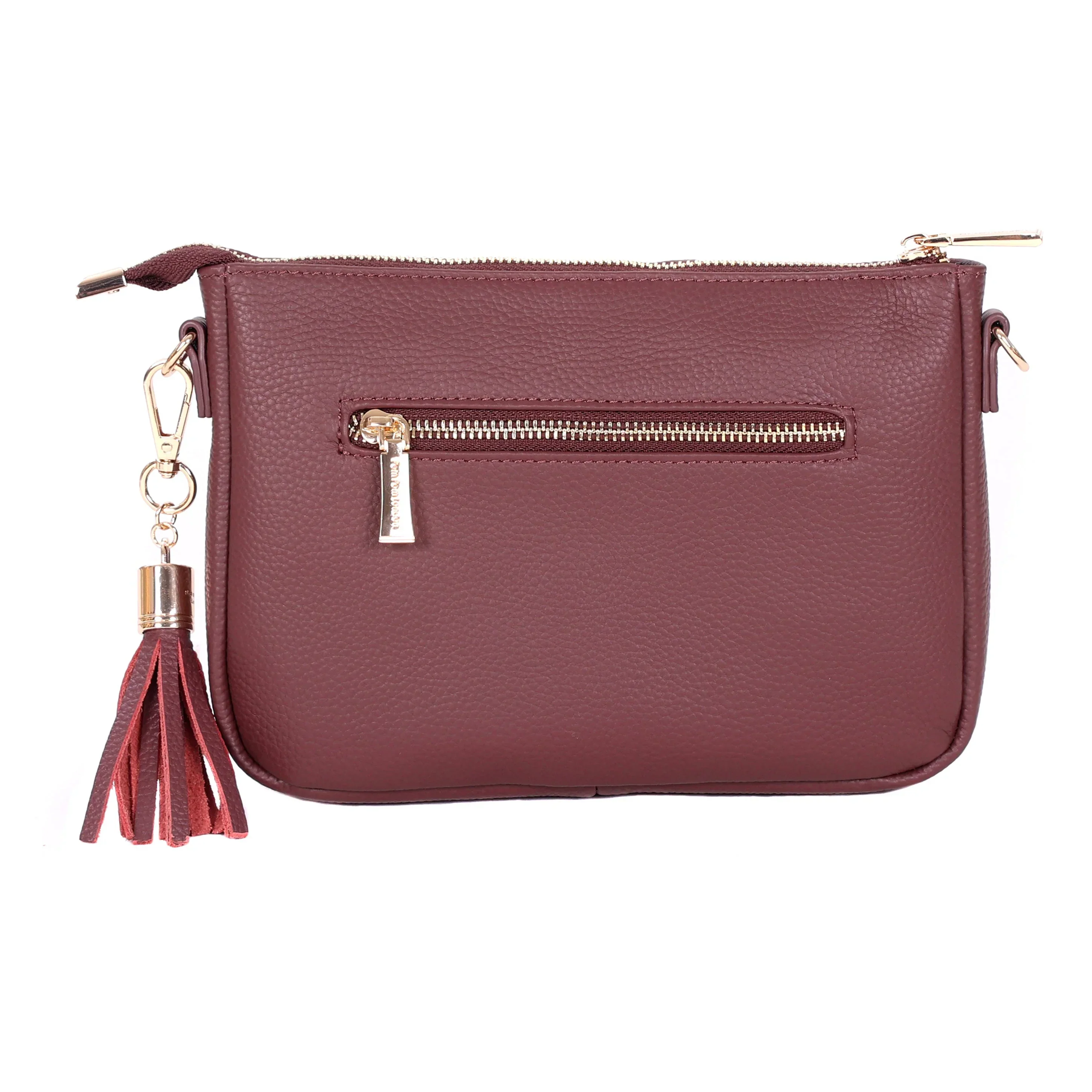 Pom Pom London City Slim Bag Deep Burgundy - Image 4