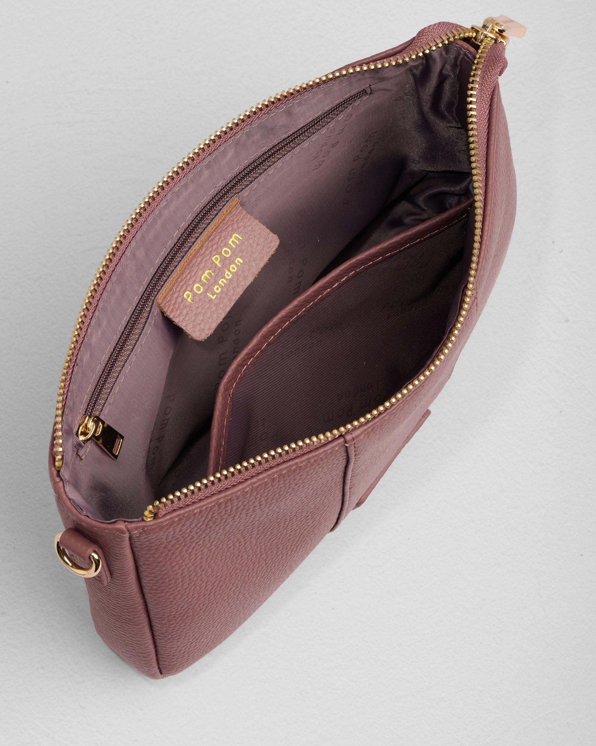 Pom Pom London City Slim Bag Dusky Orchid - Image 6