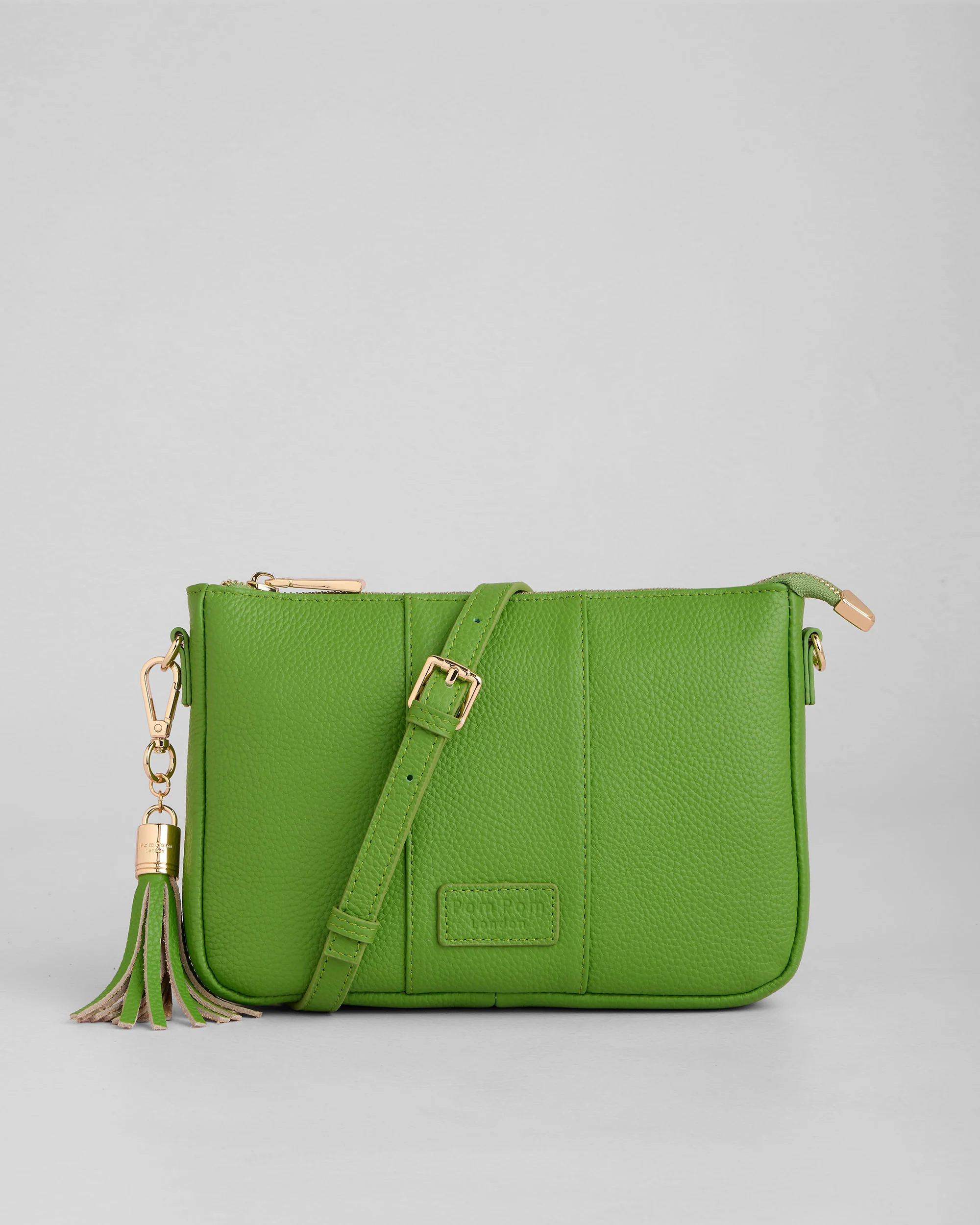 Pom Pom London City Slim Bag Frog Green - Image 4