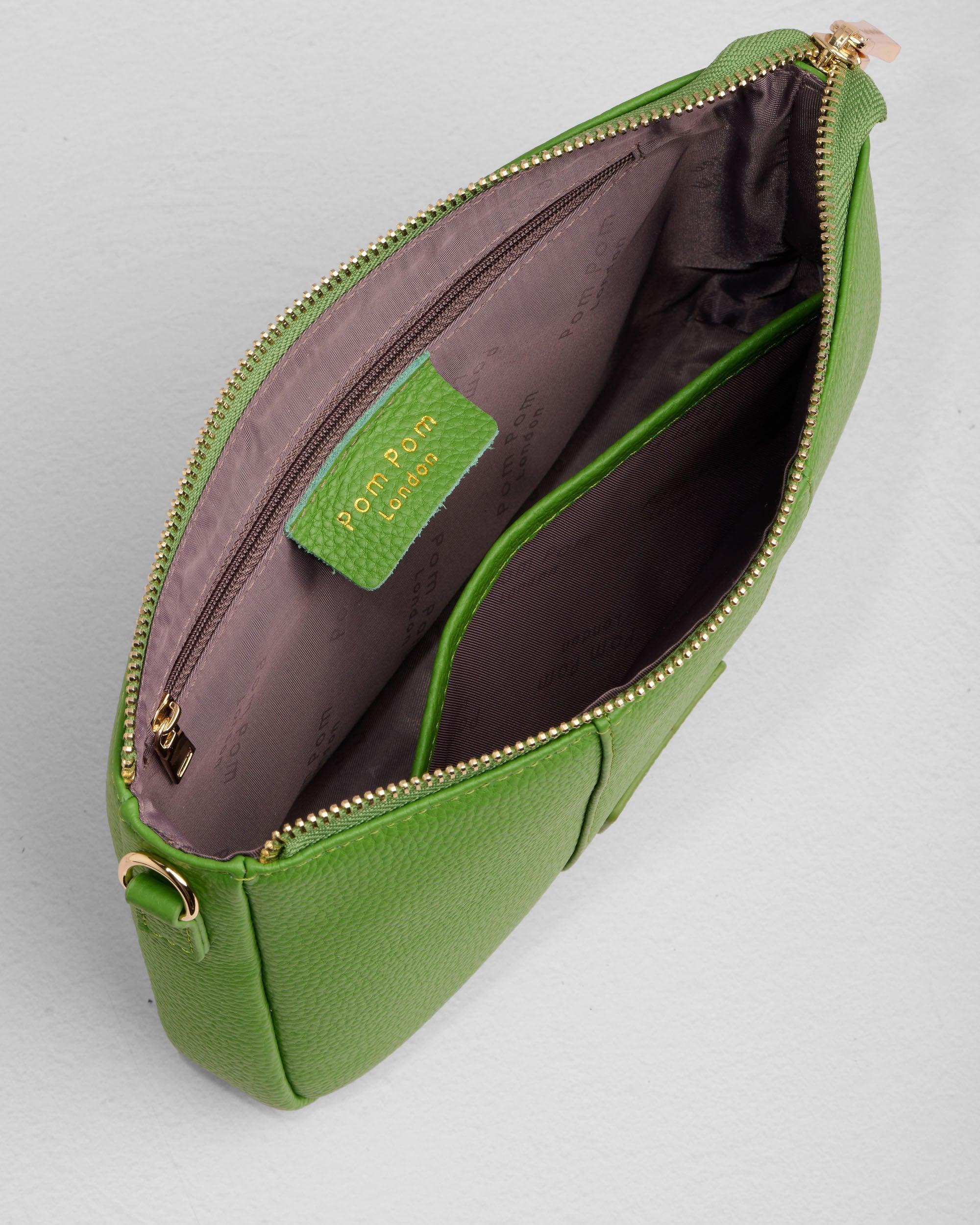 Pom Pom London City Slim Bag Frog Green - Image 6
