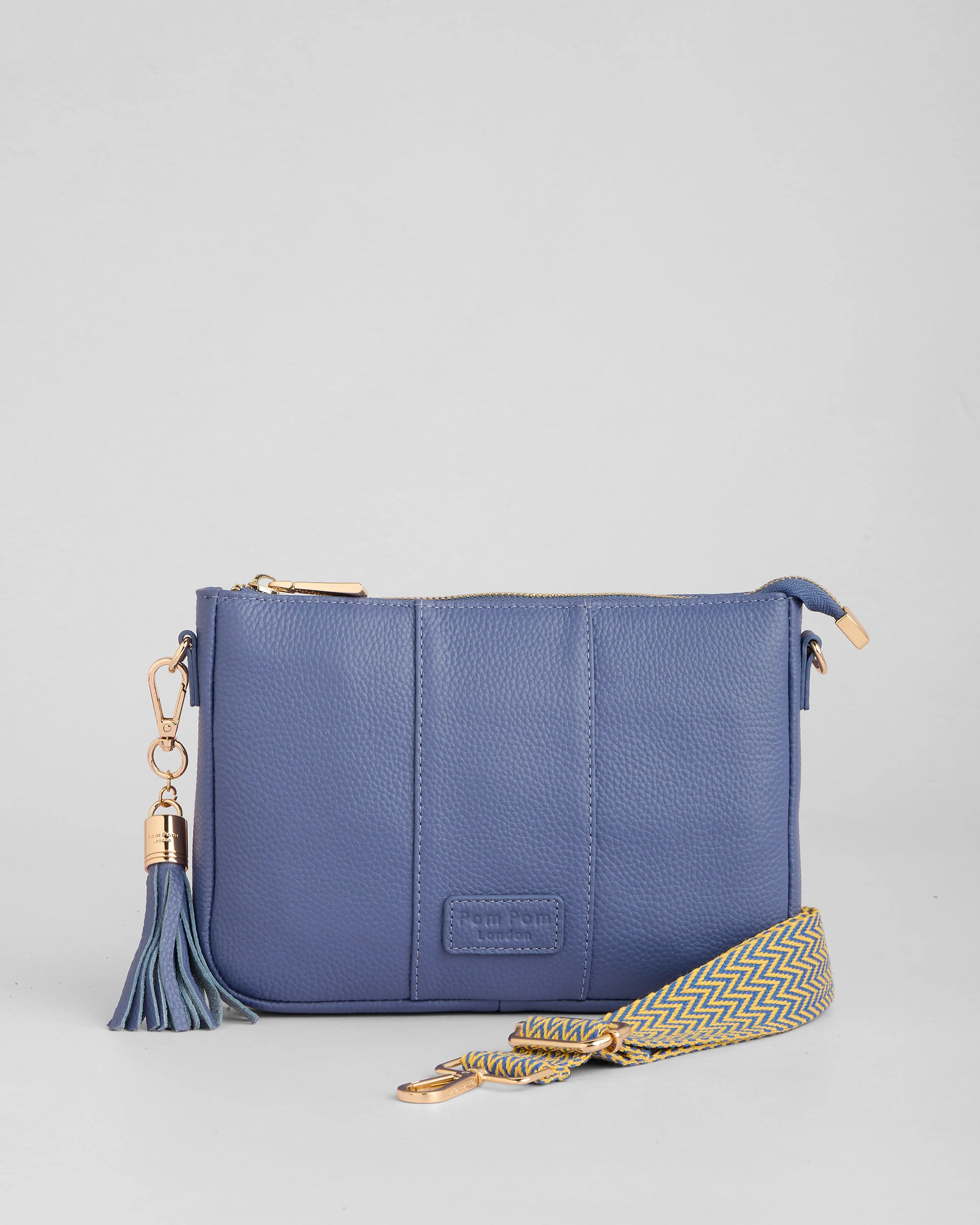 Pom Pom London City Slim Bag Lupin Blue - Image 3