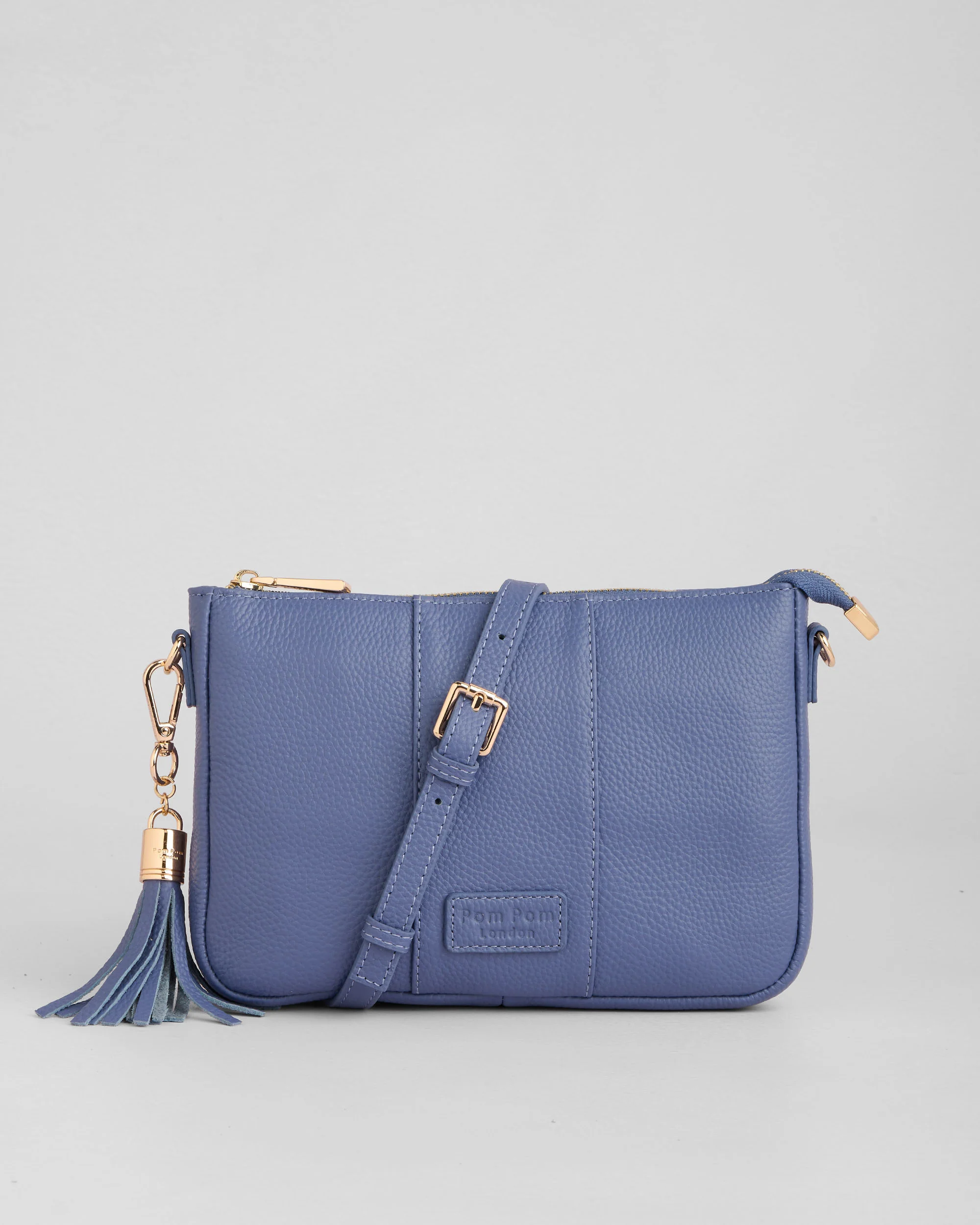 Pom Pom London City Slim Bag Lupin Blue - Image 4