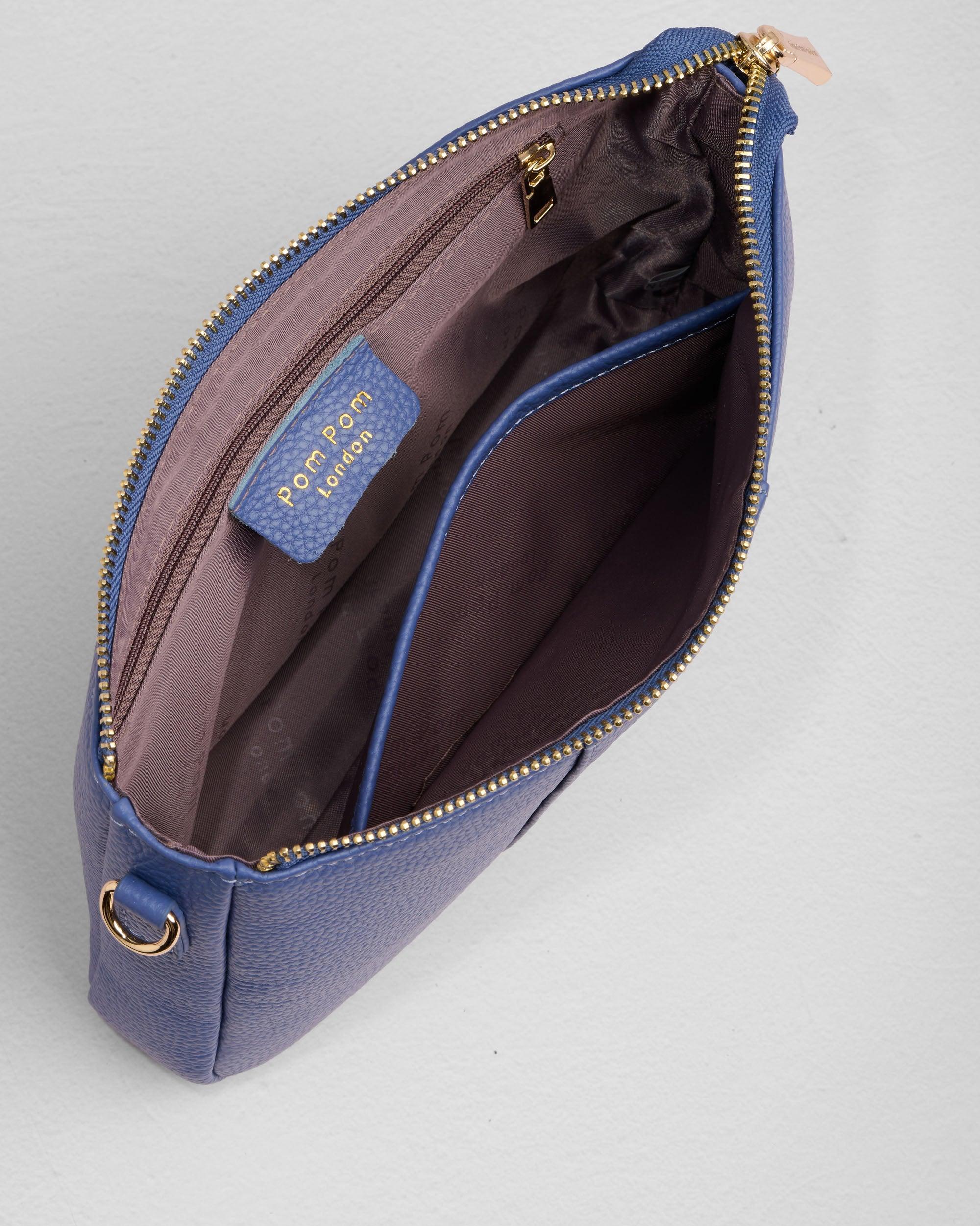 Pom Pom London City Slim Bag Lupin Blue - Image 6
