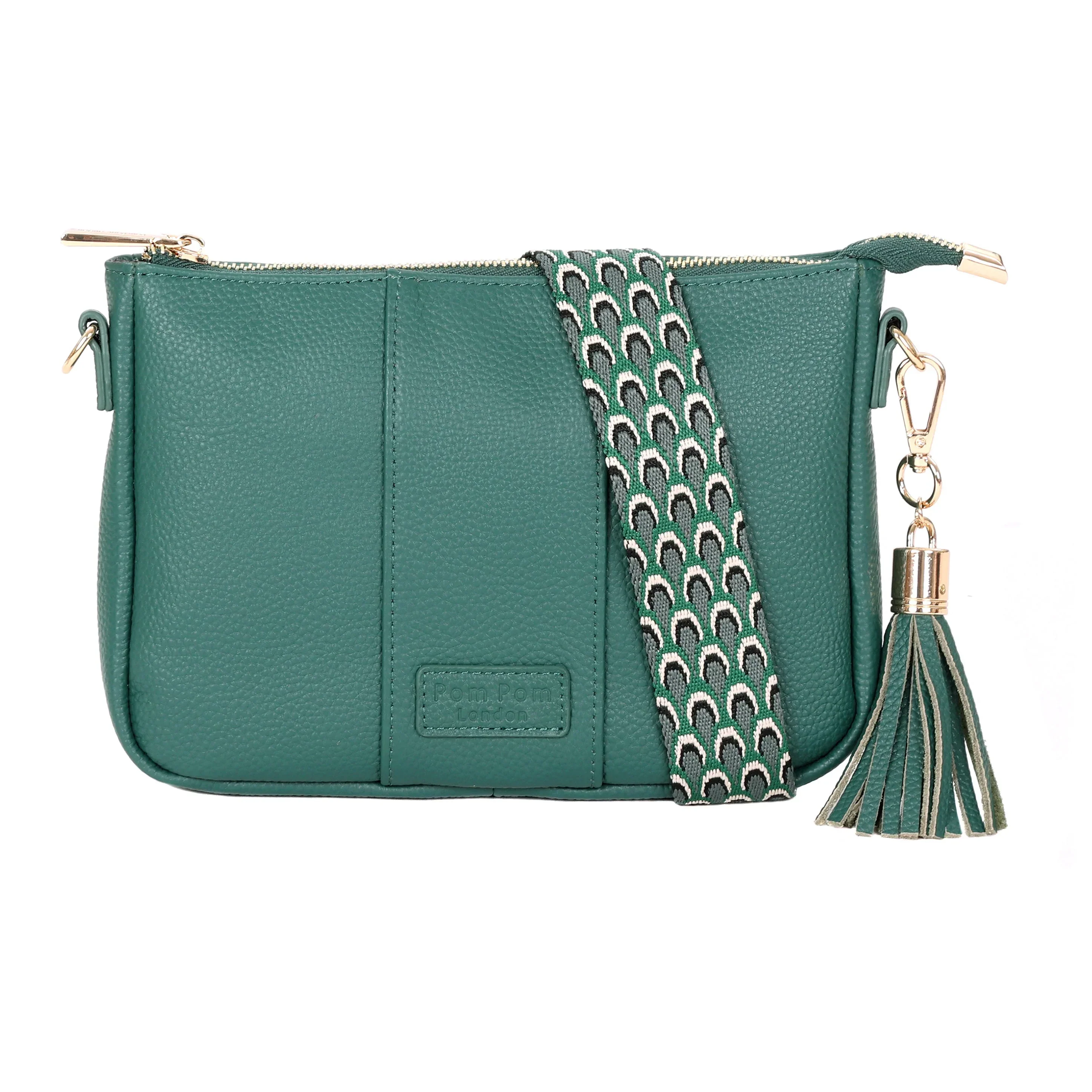 Pom Pom London City Slim Bag Madeira Green - Image 2