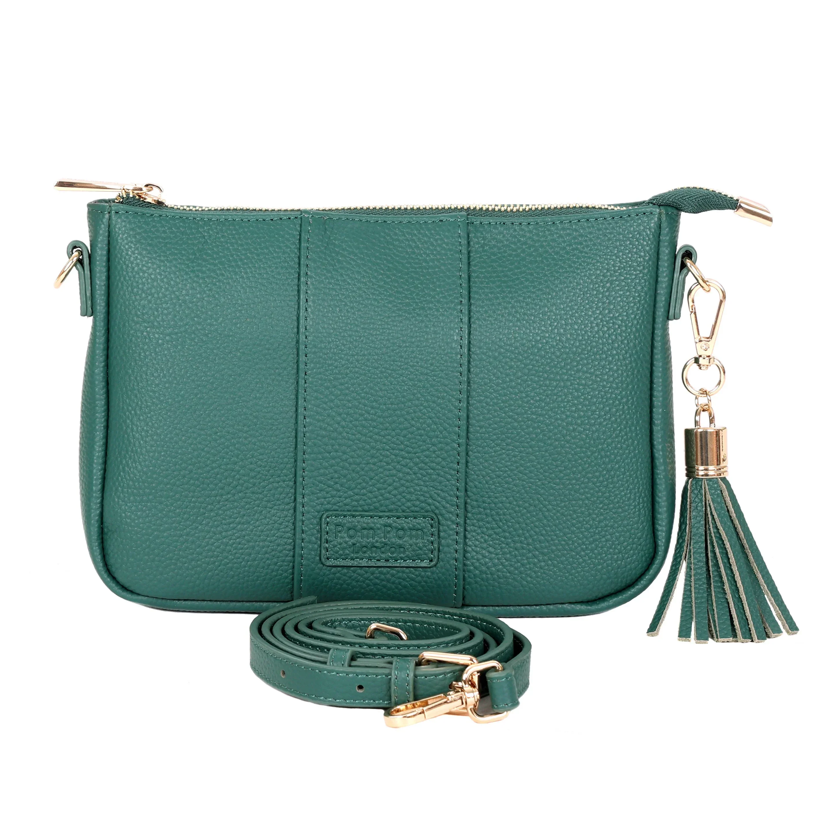 Pom Pom London City Slim Bag Madeira Green - Image 3