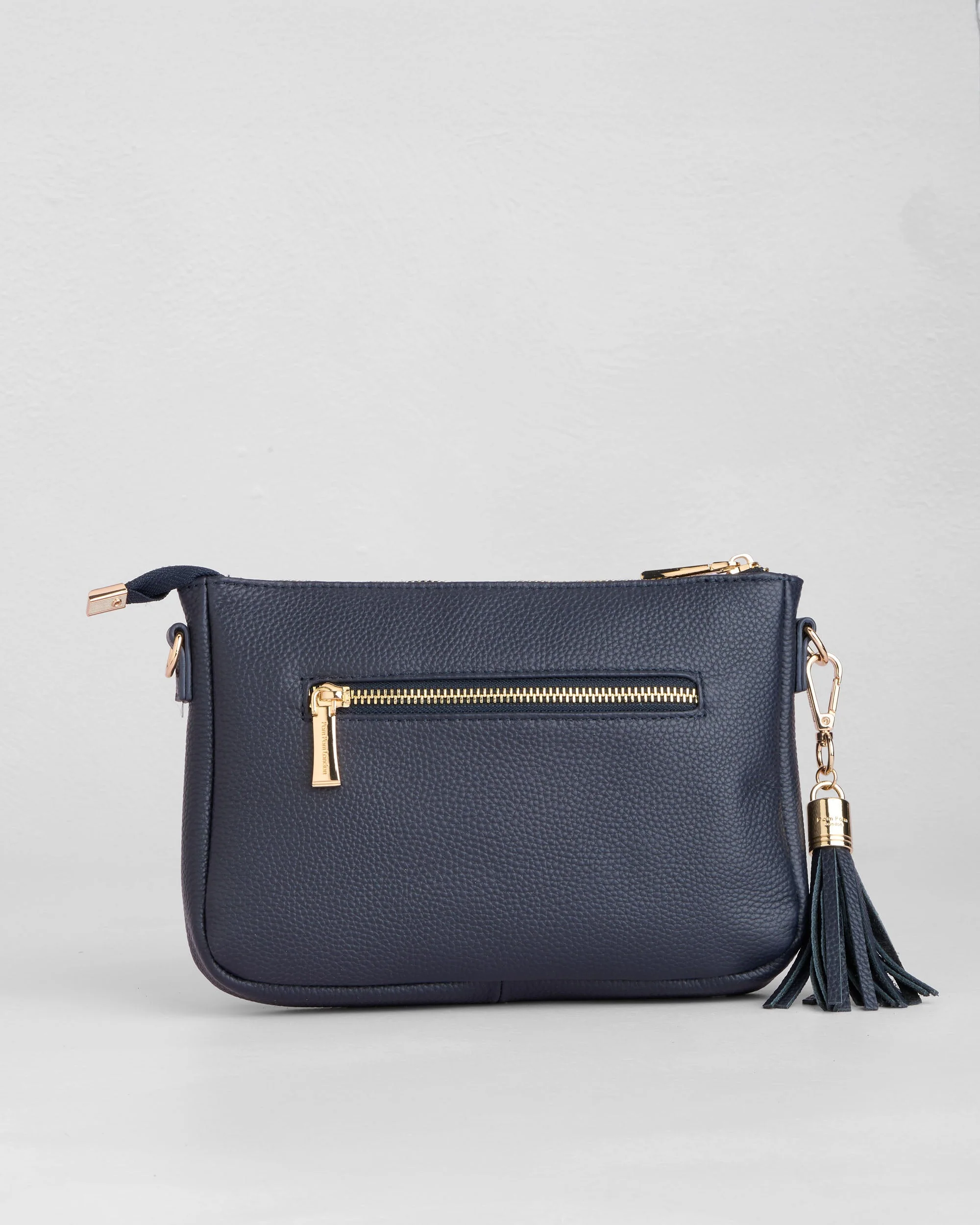 Pom Pom London City Slim Bag Navy - Image 4